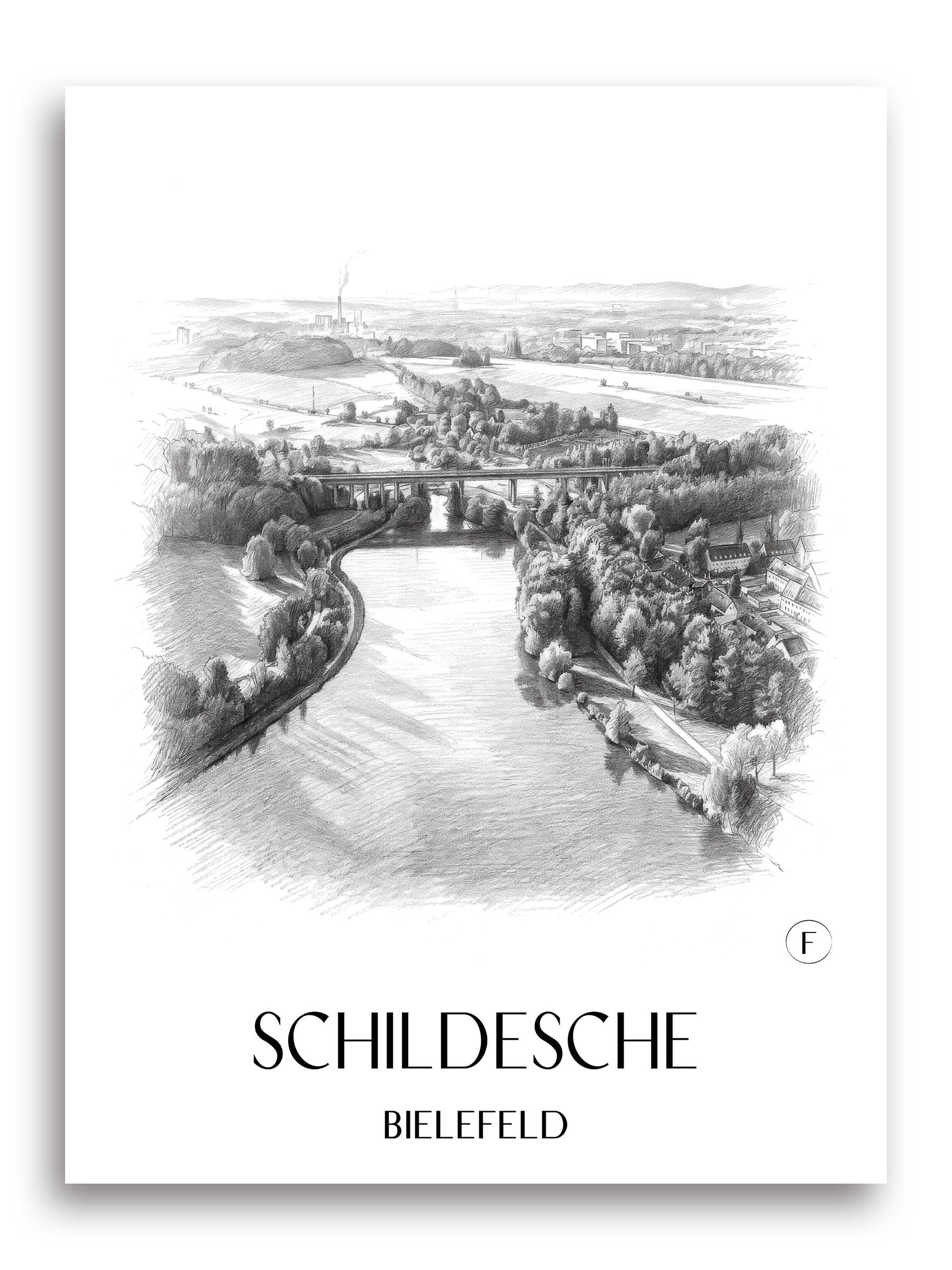 schildesche-bielefeld-deutschland-poster-bleistift-zeichnung-drawing