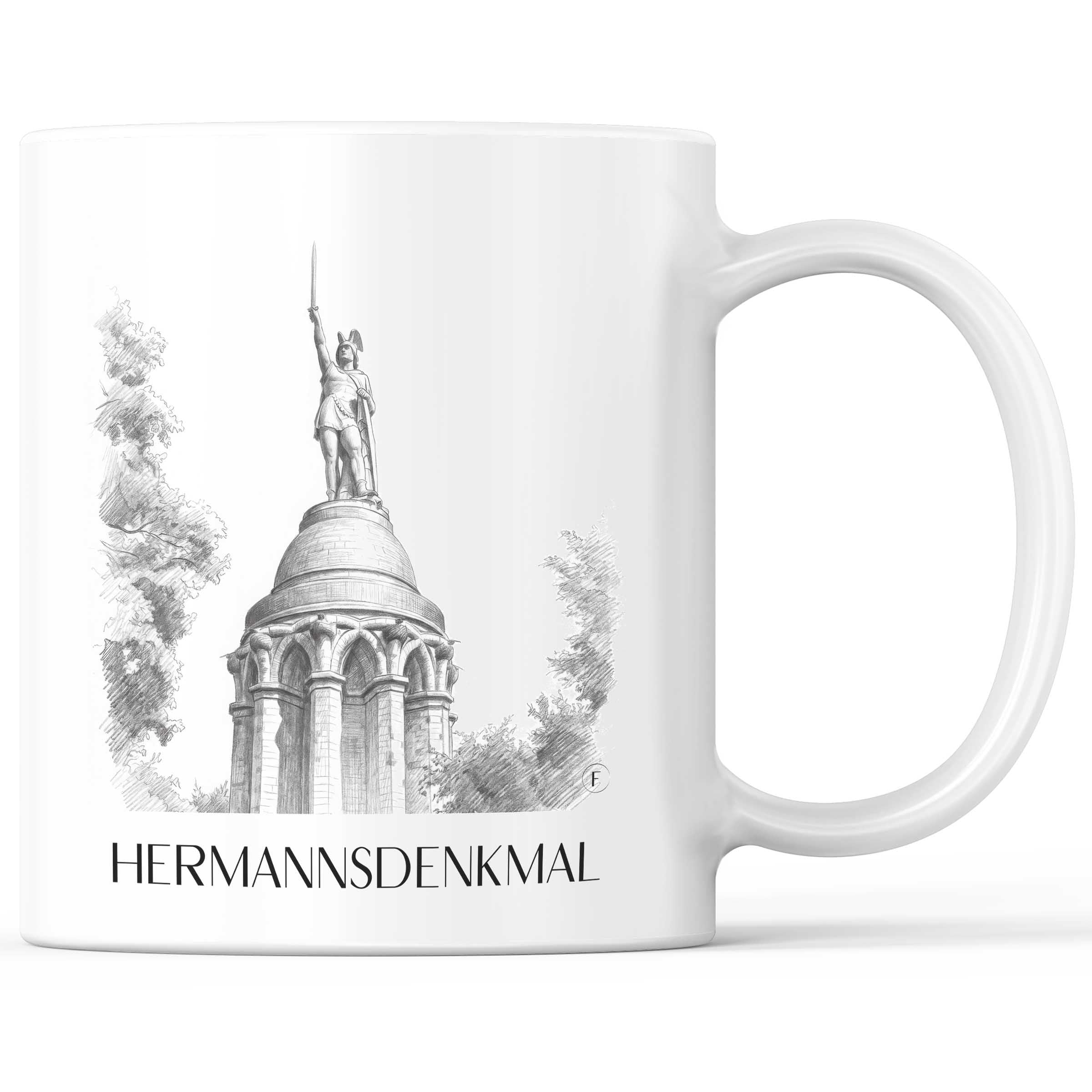 hermannsdenkmal-detmold-deutschland-kaffeebecher-bleistift-zeichnung-drawing