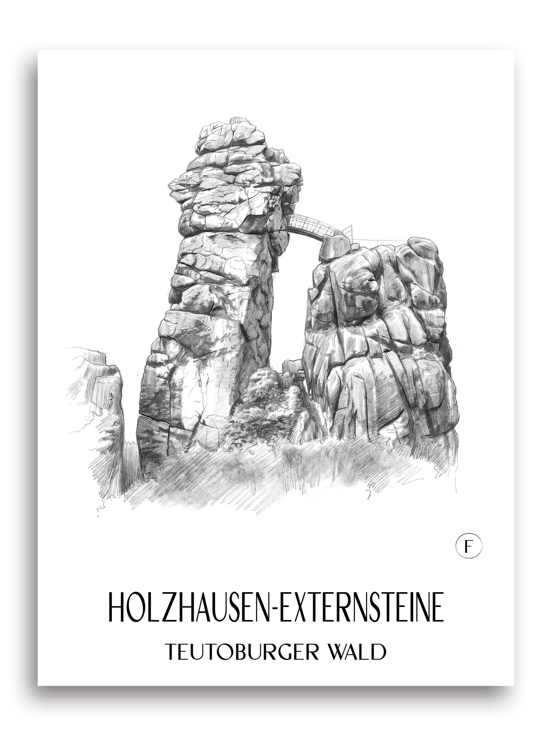 holzhausen-externsteine-teutoburger-wald-deutschland-poster-bleistift-zeichnung-drawing