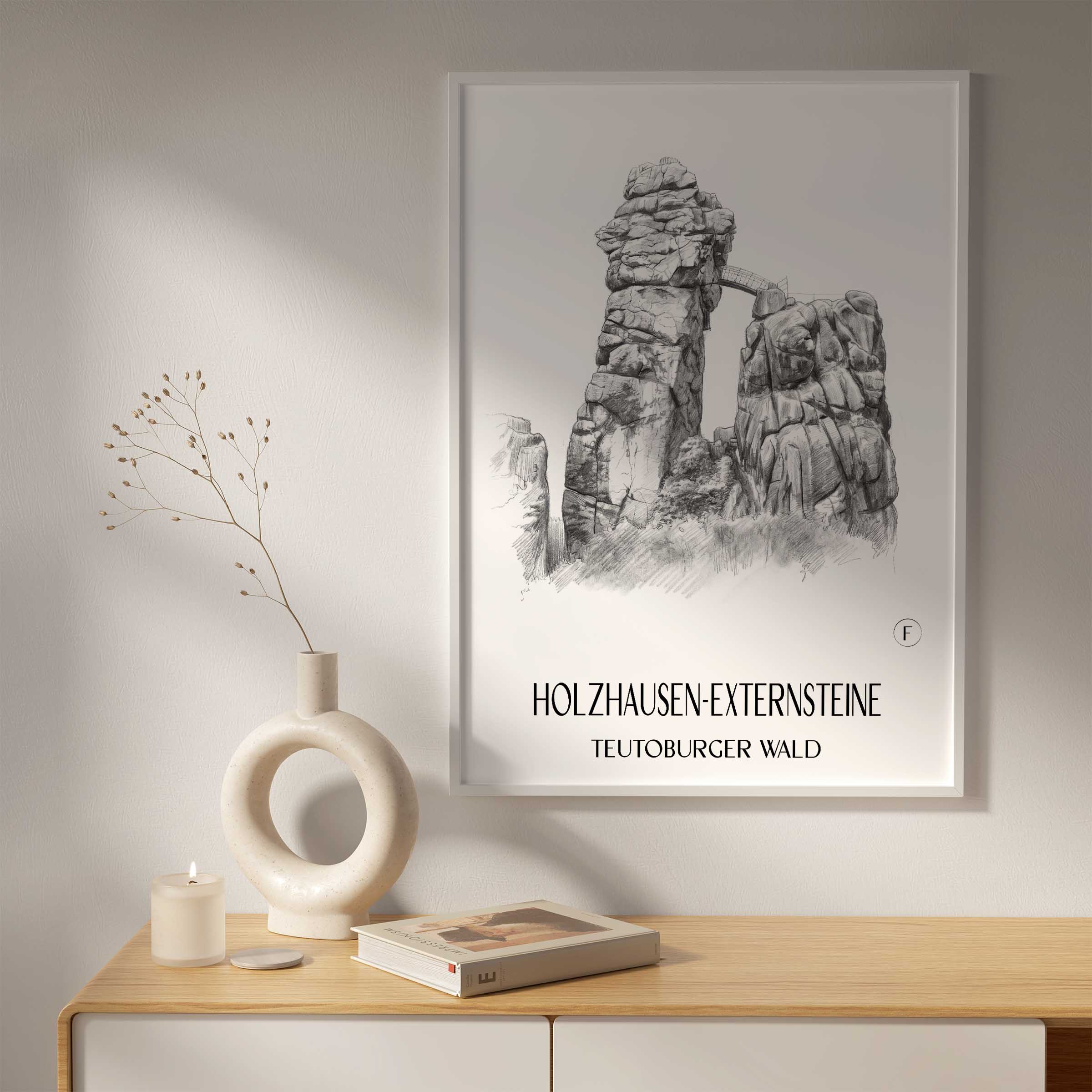 holzhausen-externsteine-teutoburger-wald-deutschland-poster-bleistift-zeichnung-drawing