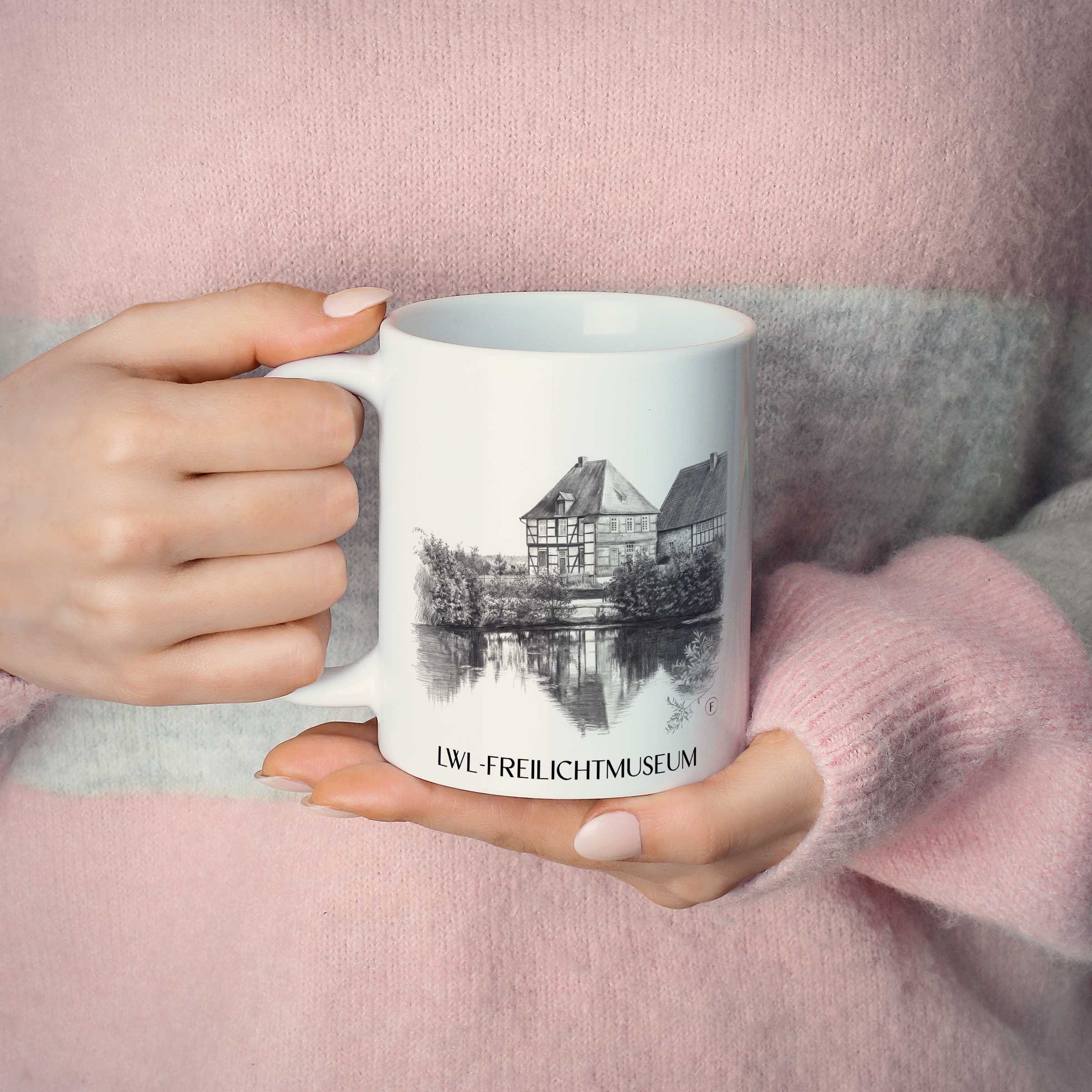 lwl-freilichtmuseum-detmold-deutschland-kaffeebecher-bleistift-zeichnung-drawing