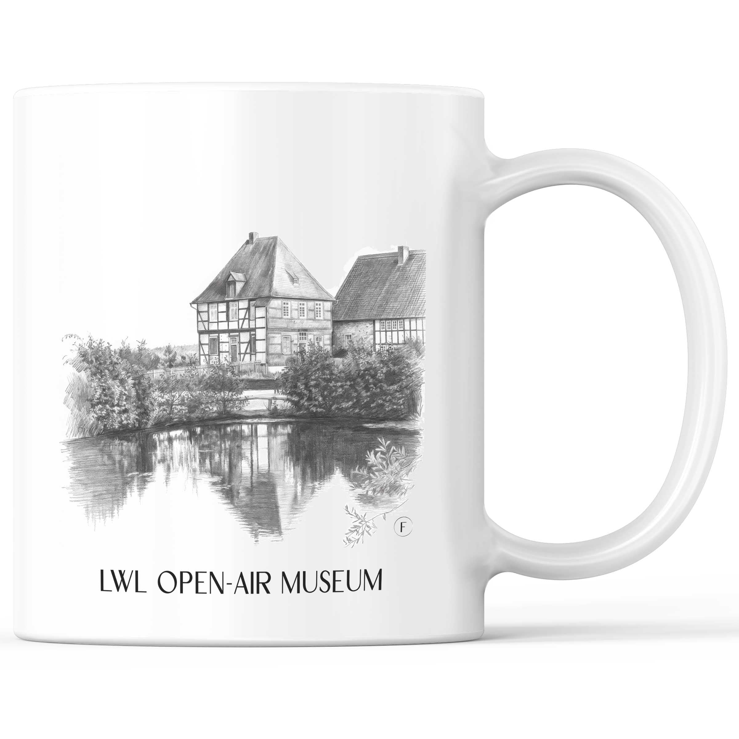 LWL-Freilichtmuseum Kaffeebecher - Detmold - Deutschland Becher - Kaffeetasse im Zeichnung Stil
