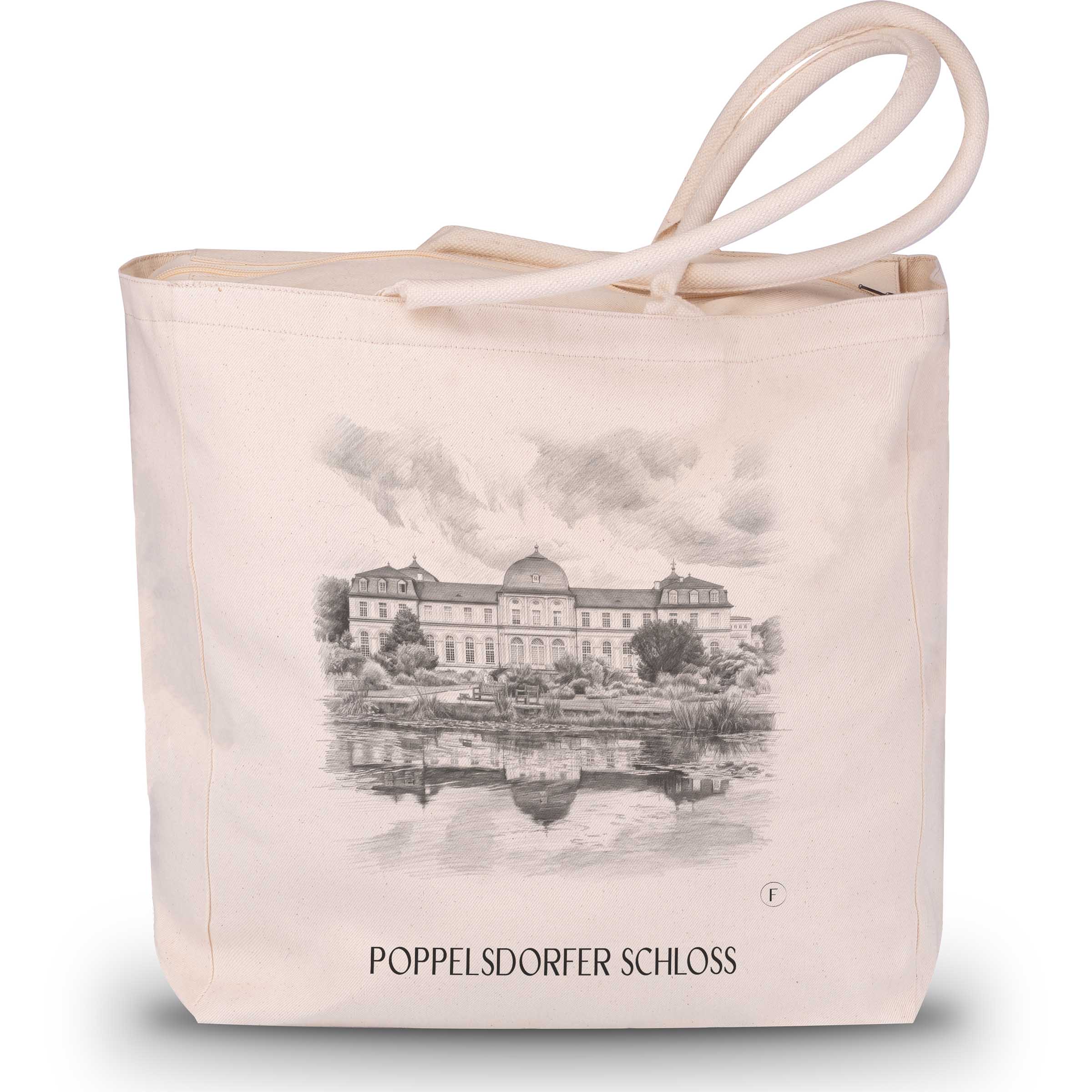 poppelsdorfer-schloss-bonn-deutschland-einkaufstasche-bleistift-zeichnung-drawing