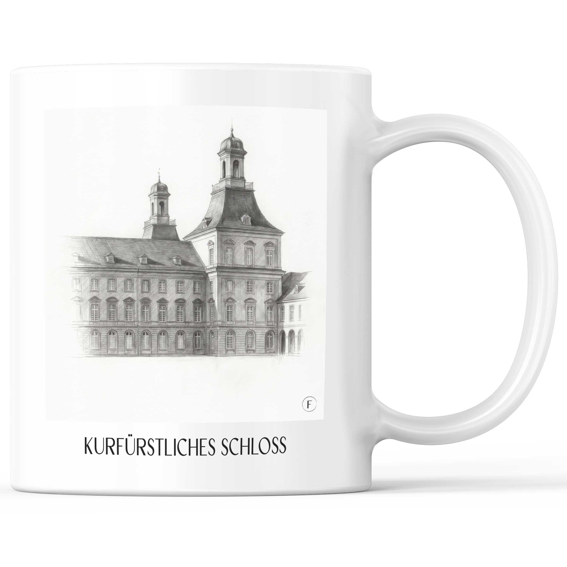 kurfürstliches-schloss-bonn-deutschland-kaffeebecher-bleistift-zeichnung-drawing