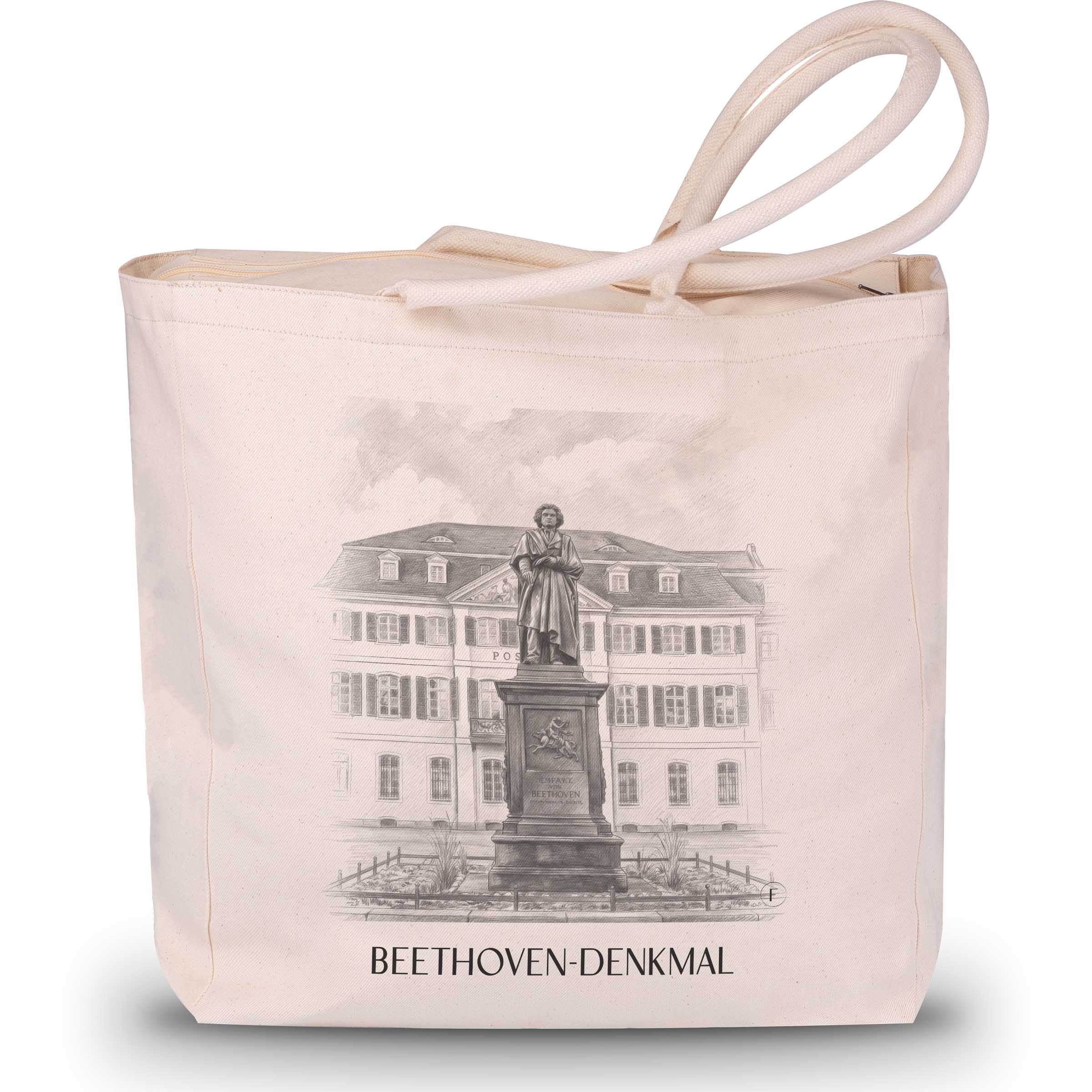 beethoven-denkmal-bonn-deutschland-einkaufstasche-bleistift-zeichnung-drawing