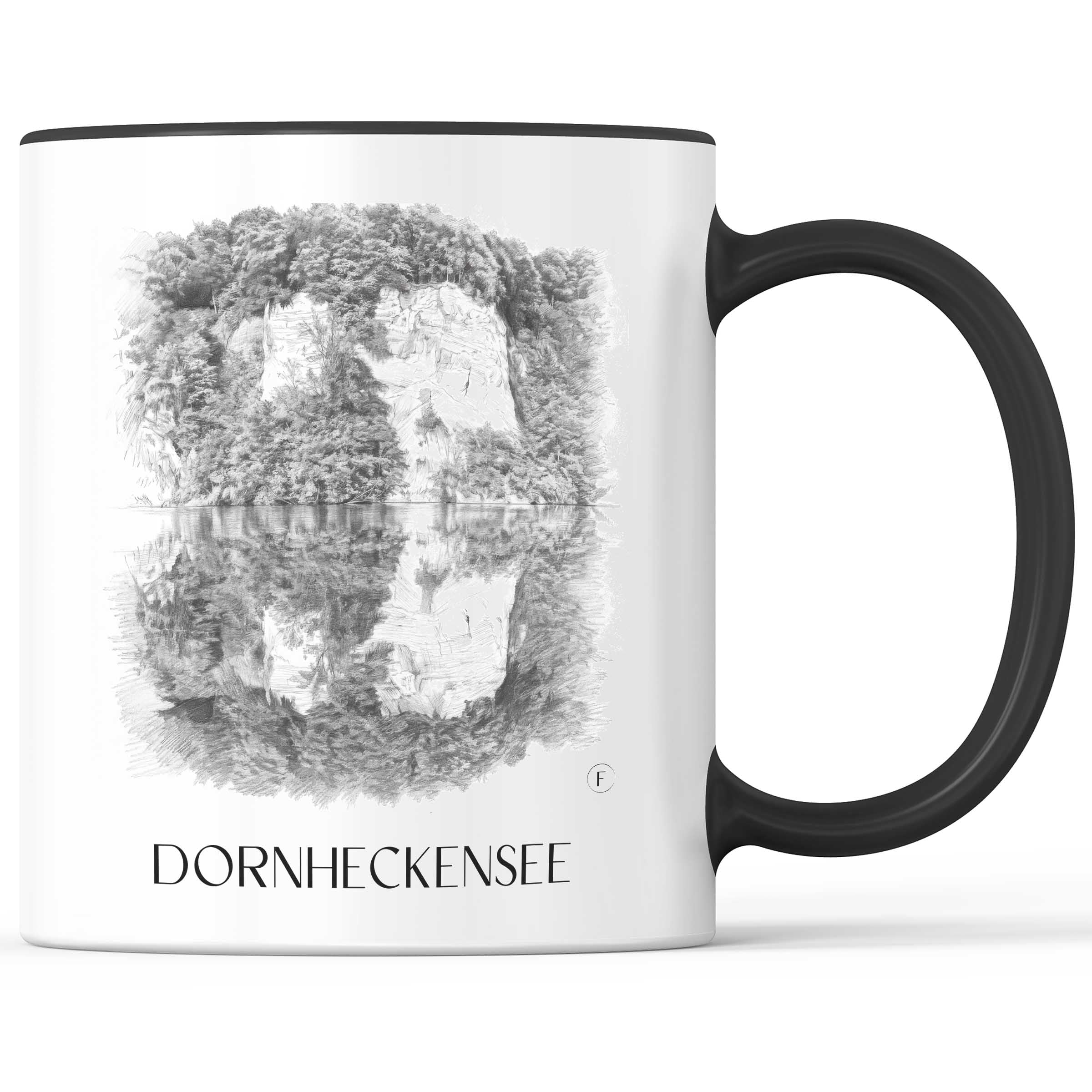 Dornheckensee Kaffeebecher - Bonn - Deutschland Becher - Kaffeetasse im Zeichnung Stil