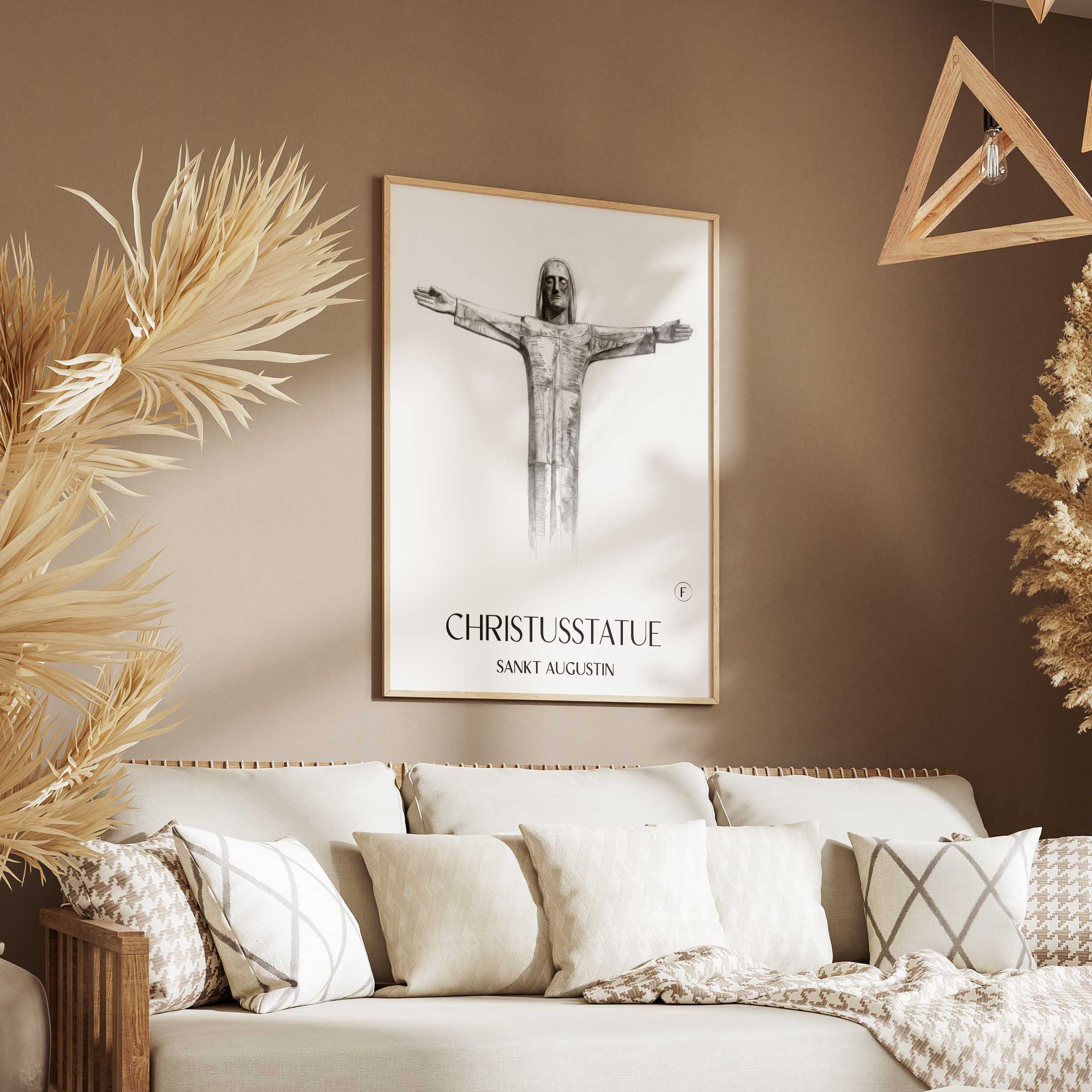 christusstatue-sankt-augustin-deutschland-poster-bleistift-zeichnung-drawing