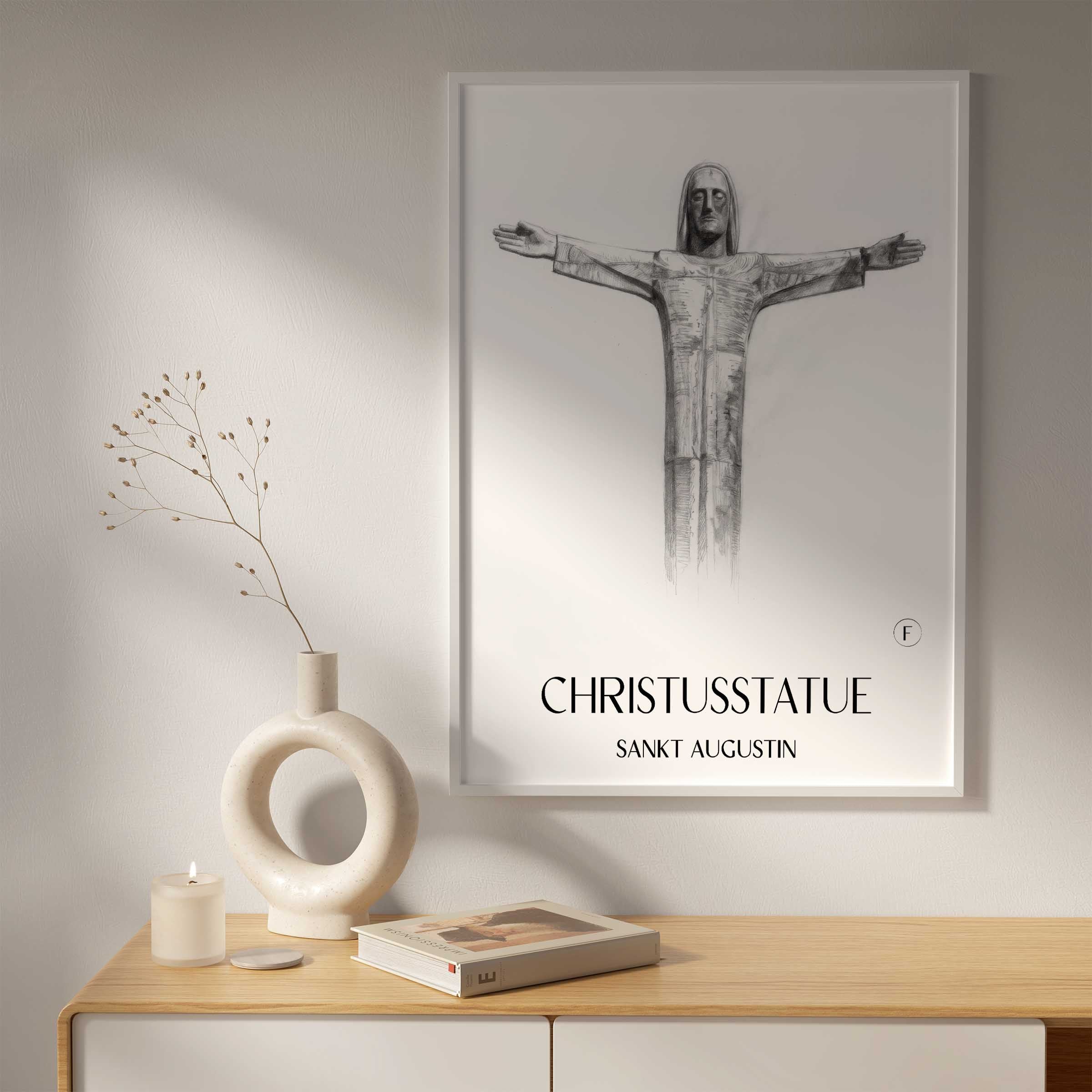 christusstatue-sankt-augustin-deutschland-poster-bleistift-zeichnung-drawing