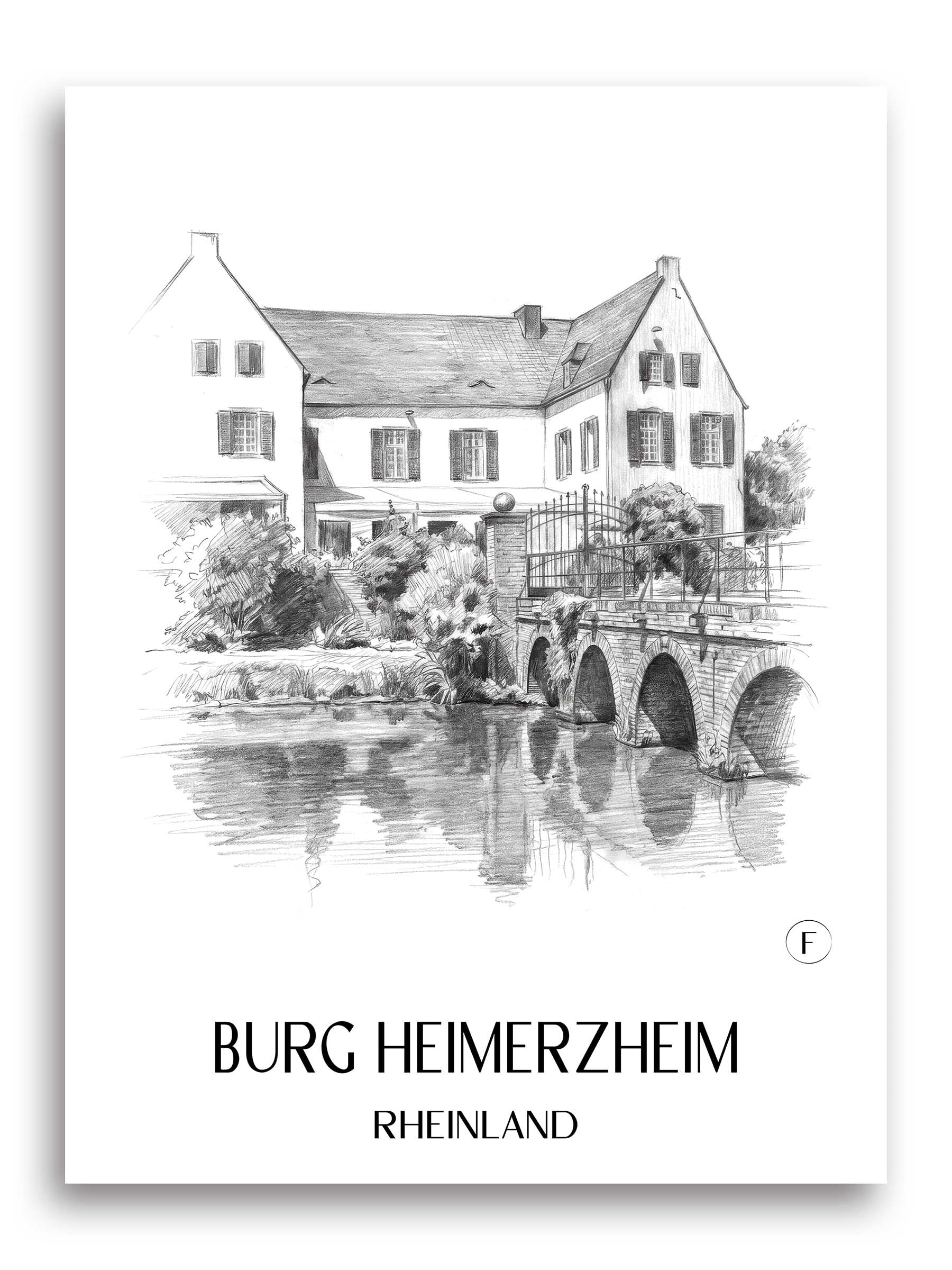 burg-heimerzheim-rheinland-deutschland-poster-bleistift-zeichnung-drawing