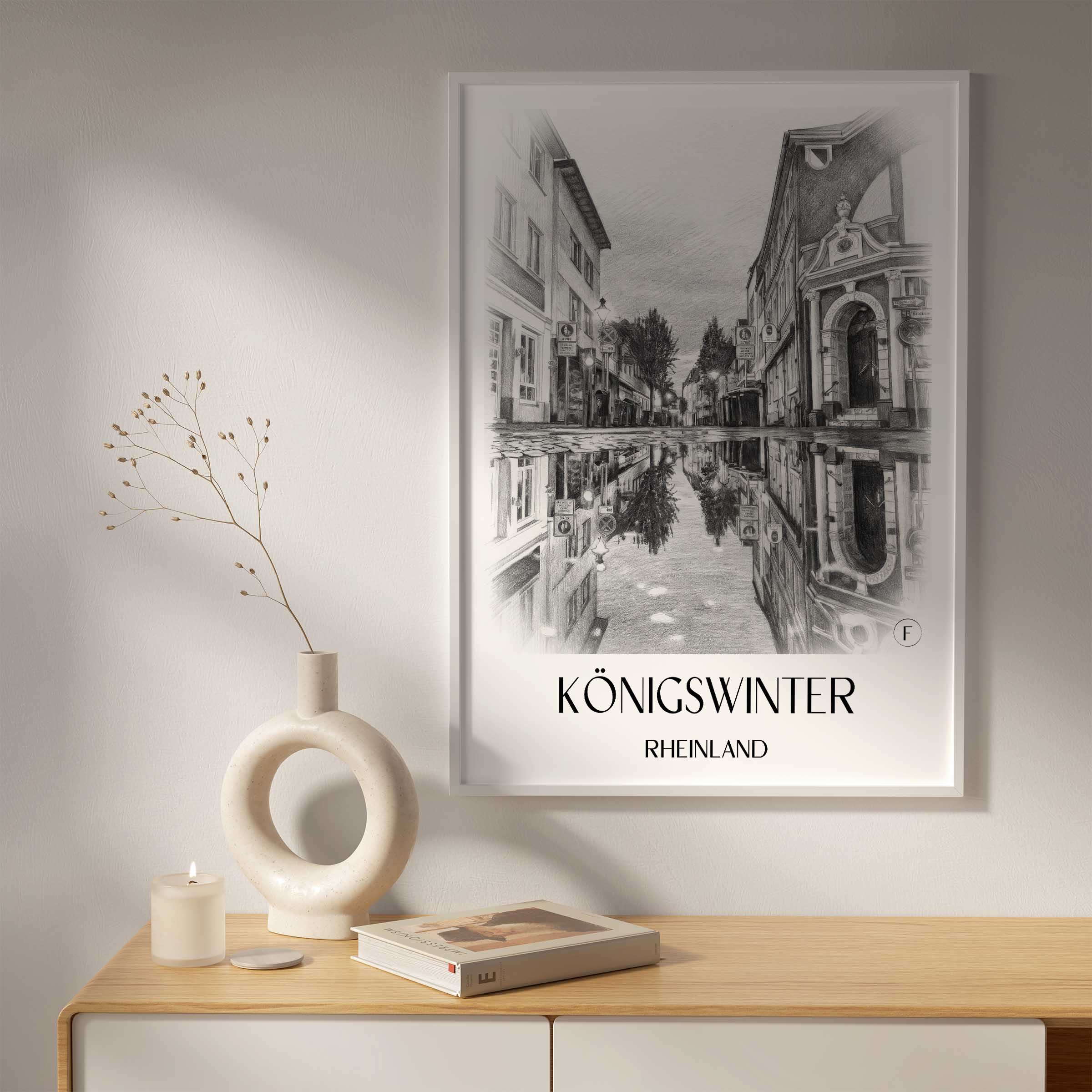 königswinter-rheinland-deutschland-poster-bleistift-zeichnung-drawing