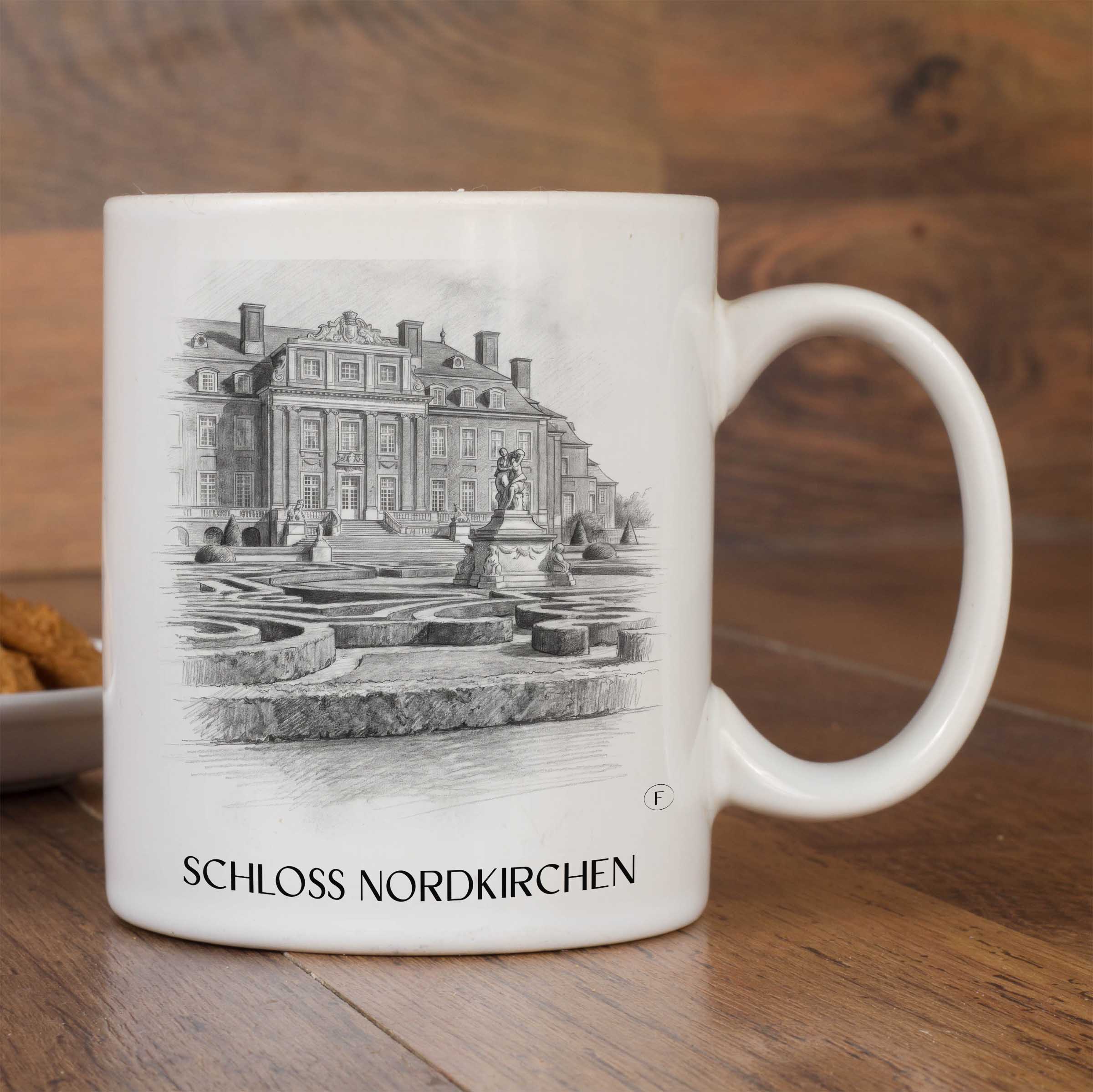 schloss-nordkirchen-münsterland-deutschland-kaffeebecher-bleistift-zeichnung-drawing
