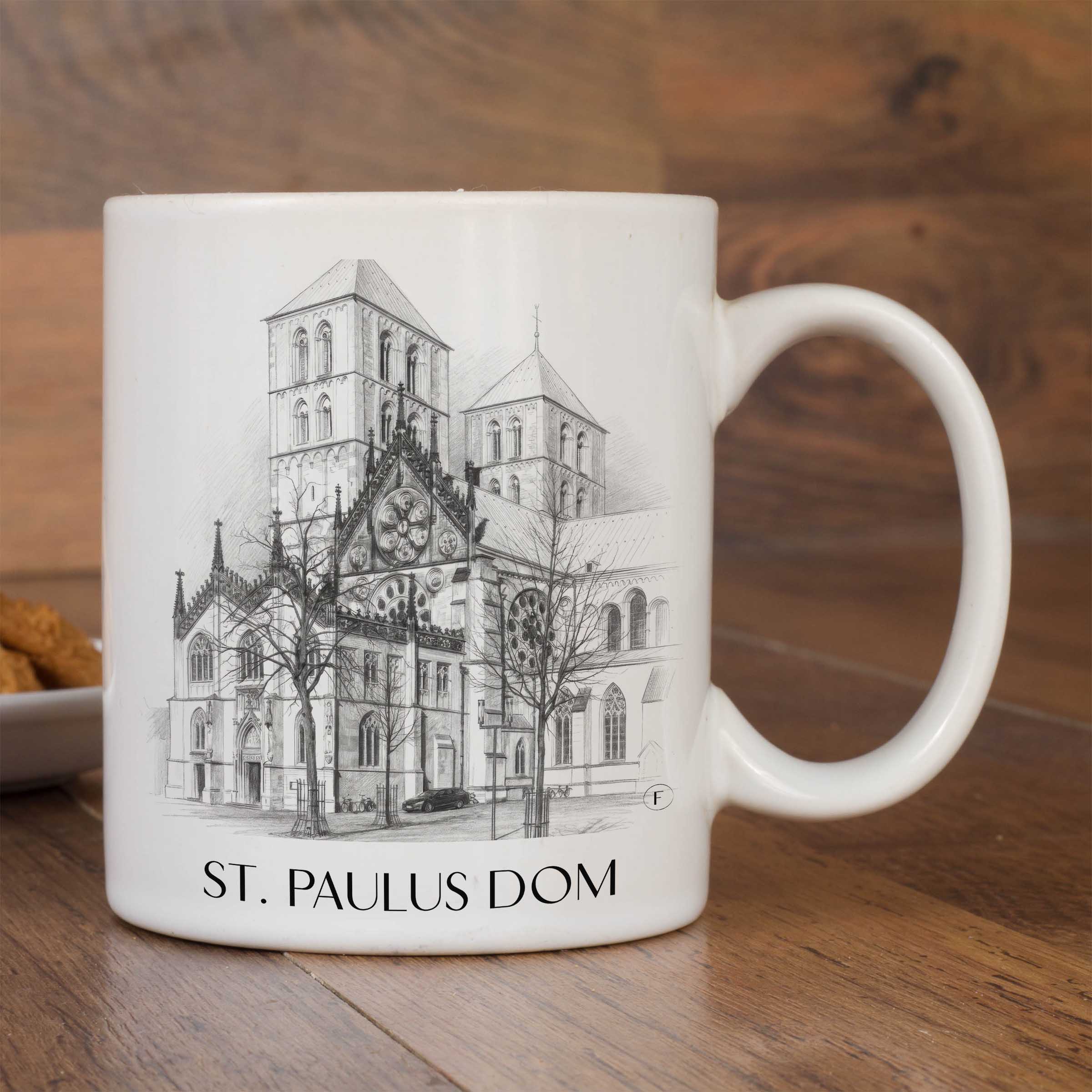 st.-paulus-dom-münster-deutschland-kaffeebecher-bleistift-zeichnung-drawing