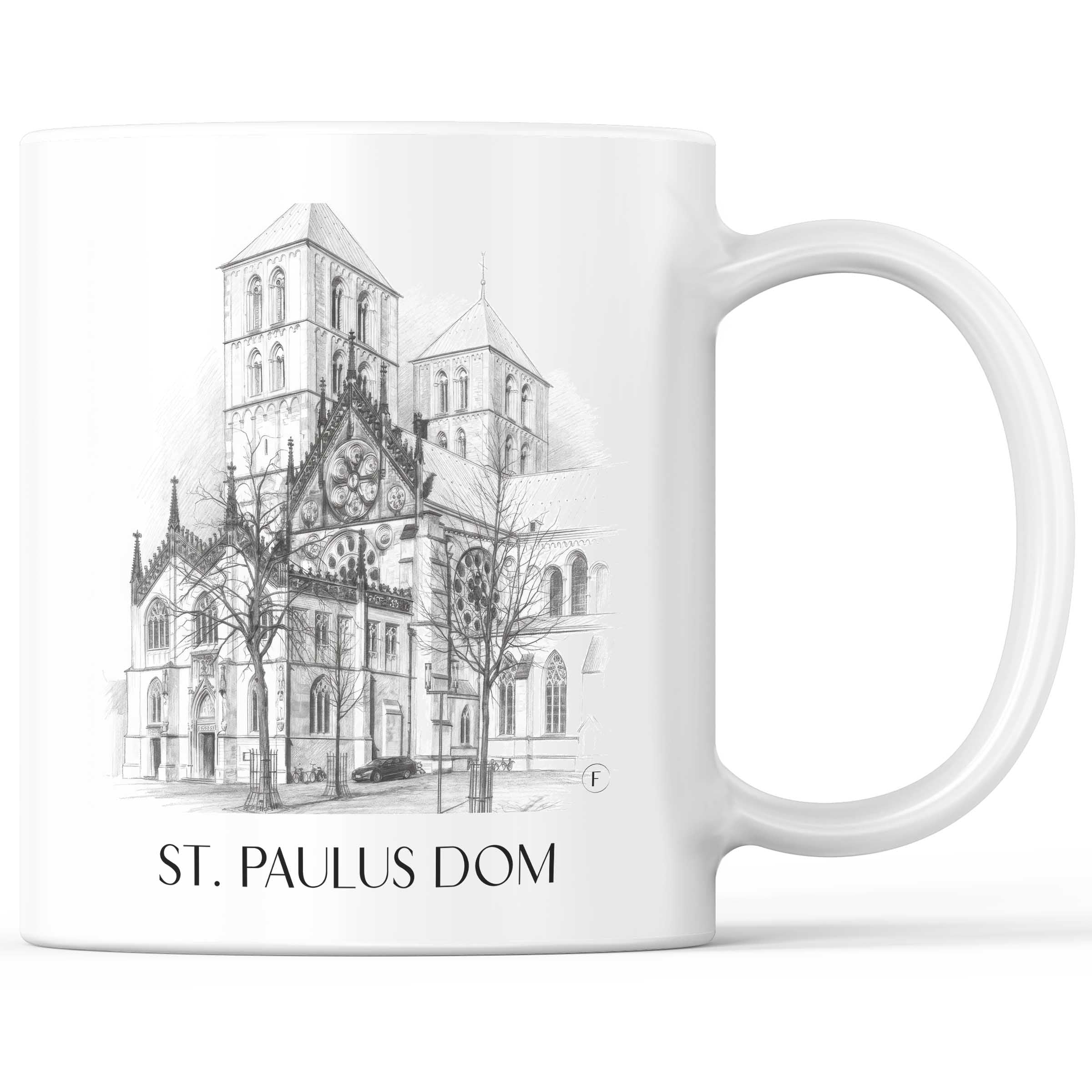st.-paulus-dom-münster-deutschland-kaffeebecher-bleistift-zeichnung-drawing