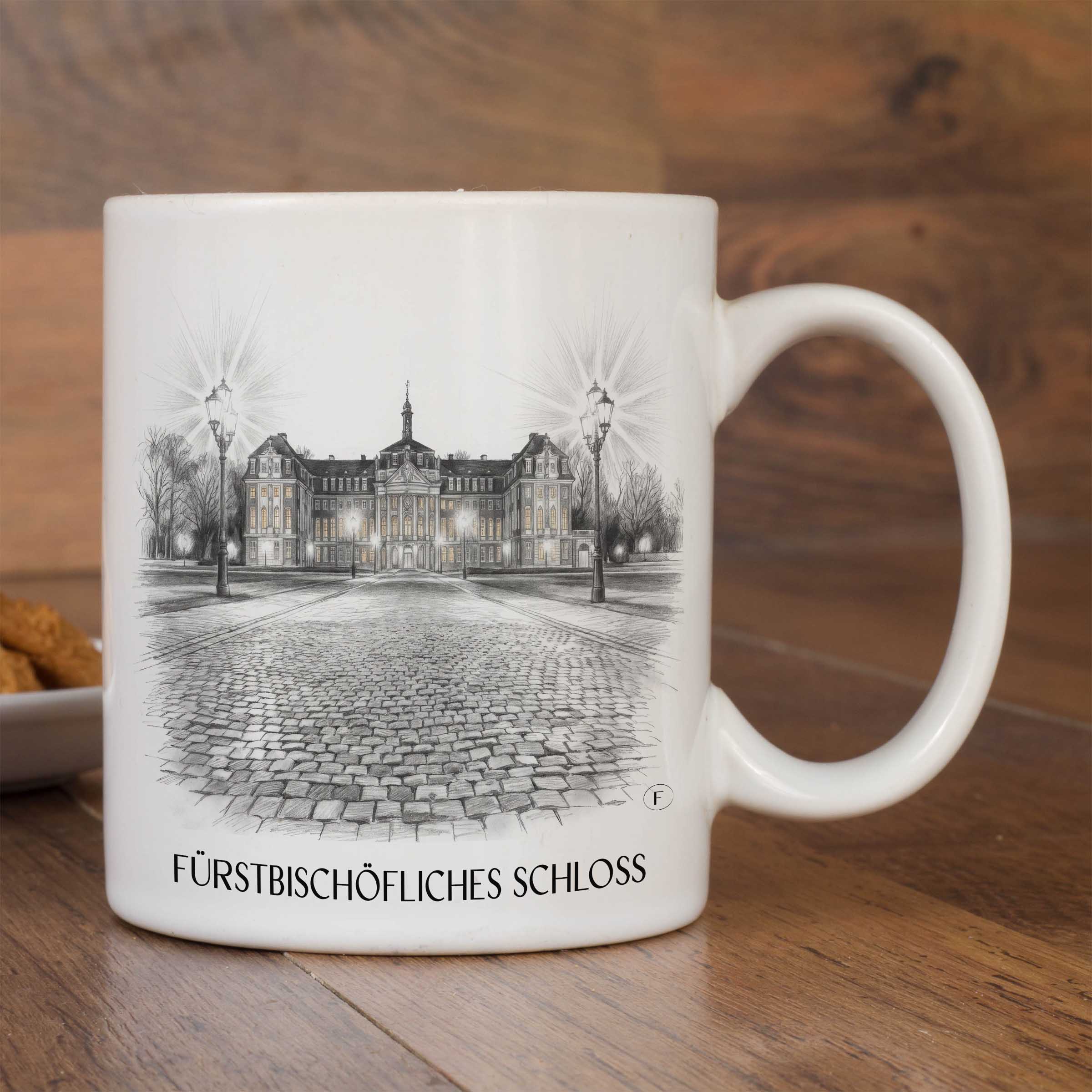 fürstbischöfliches-schloss-münster-deutschland-kaffeebecher-bleistift-zeichnung-drawing