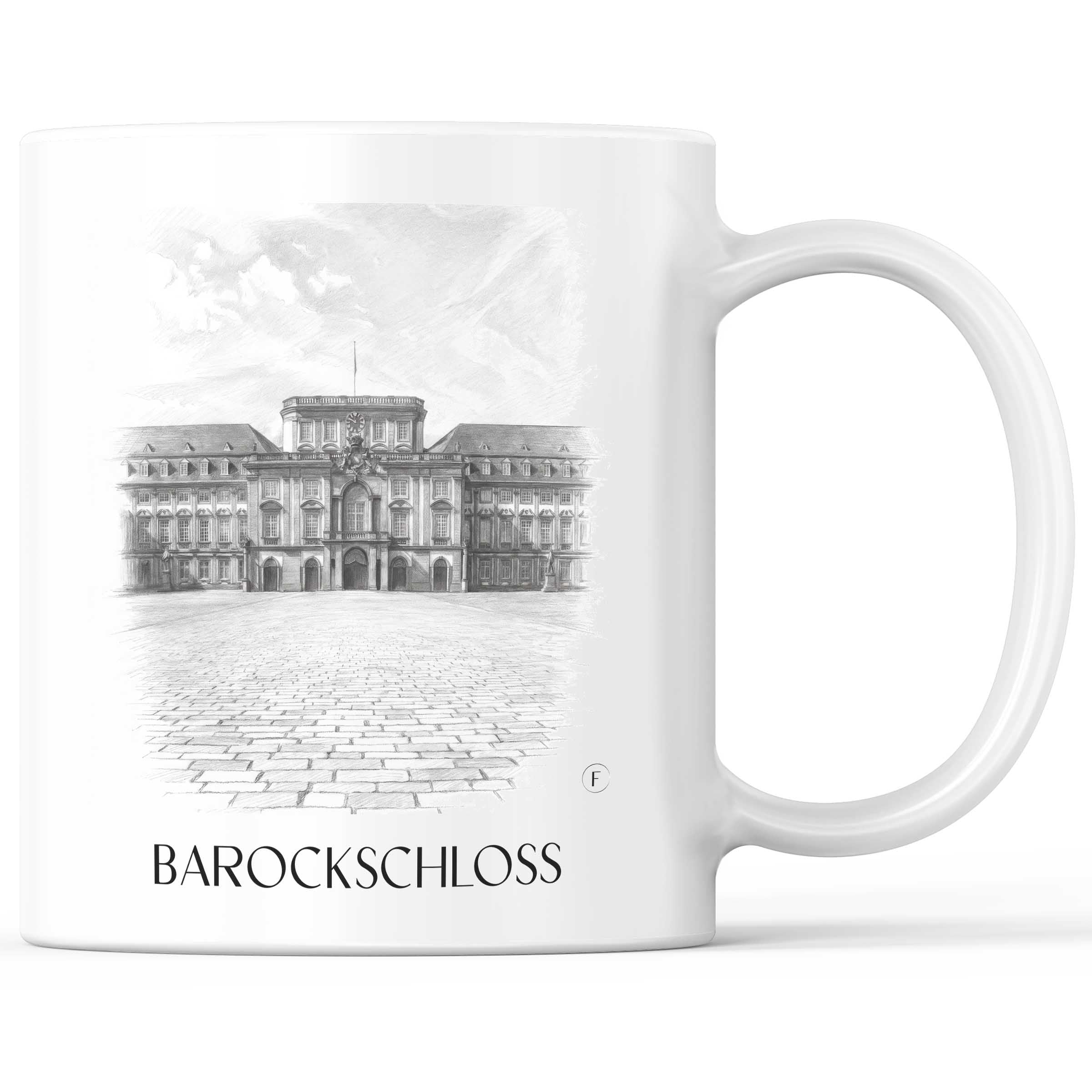 barockschloss-mannheim-deutschland-kaffeebecher-bleistift-zeichnung-drawing