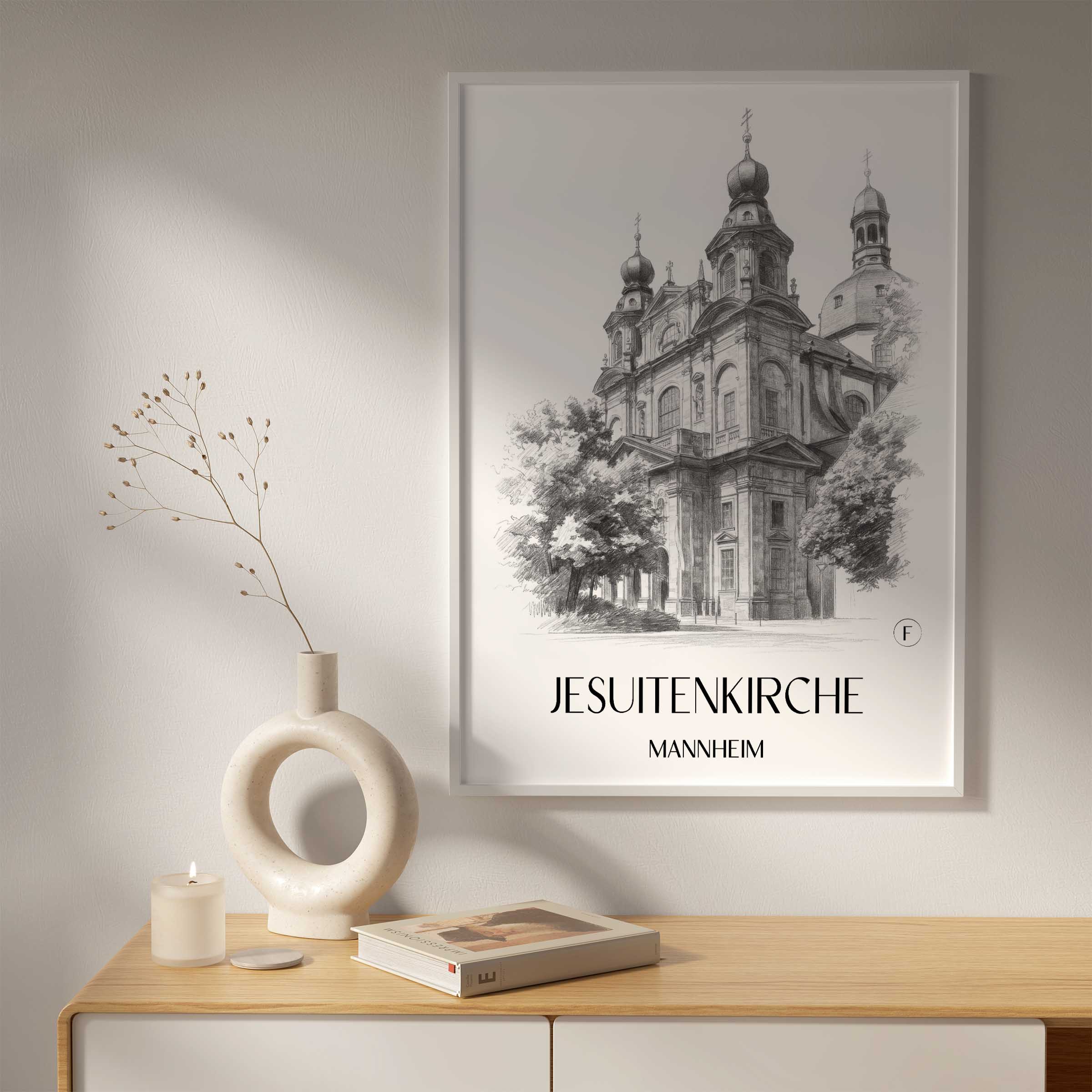 jesuitenkirche-mannheim-deutschland-poster-bleistift-zeichnung-drawing