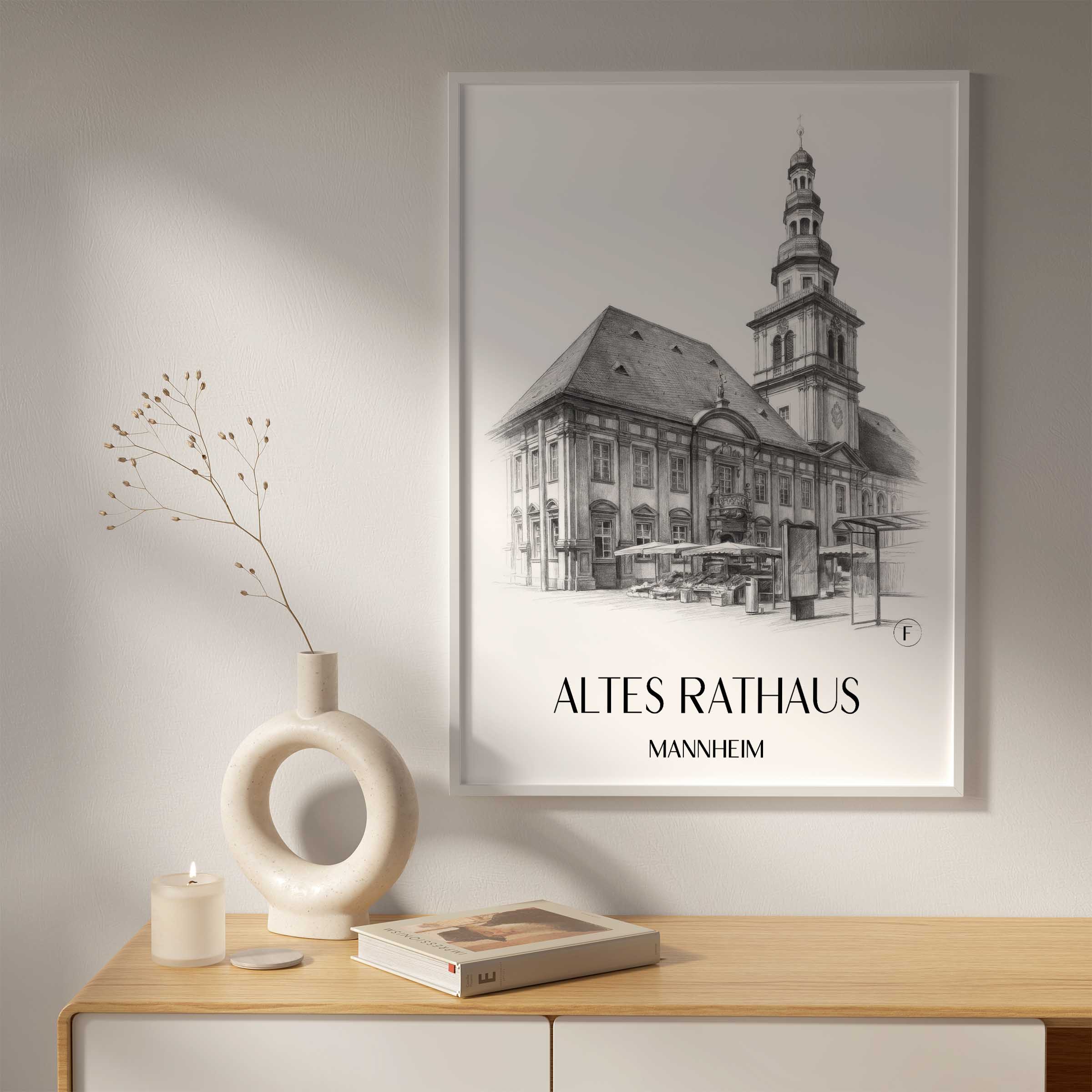 altes-rathaus-mannheim-deutschland-poster-bleistift-zeichnung-drawing