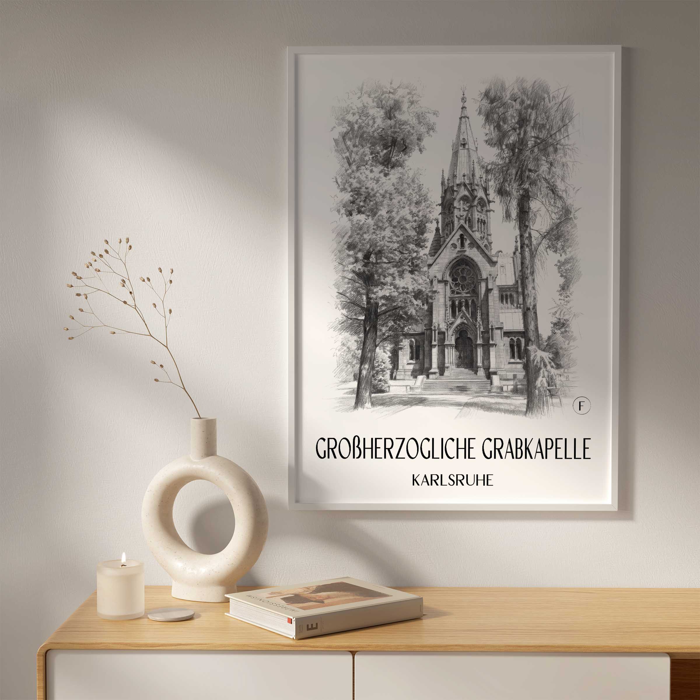 großherzogliche-grabkapelle-karlsruhe-deutschland-poster-bleistift-zeichnung-drawing