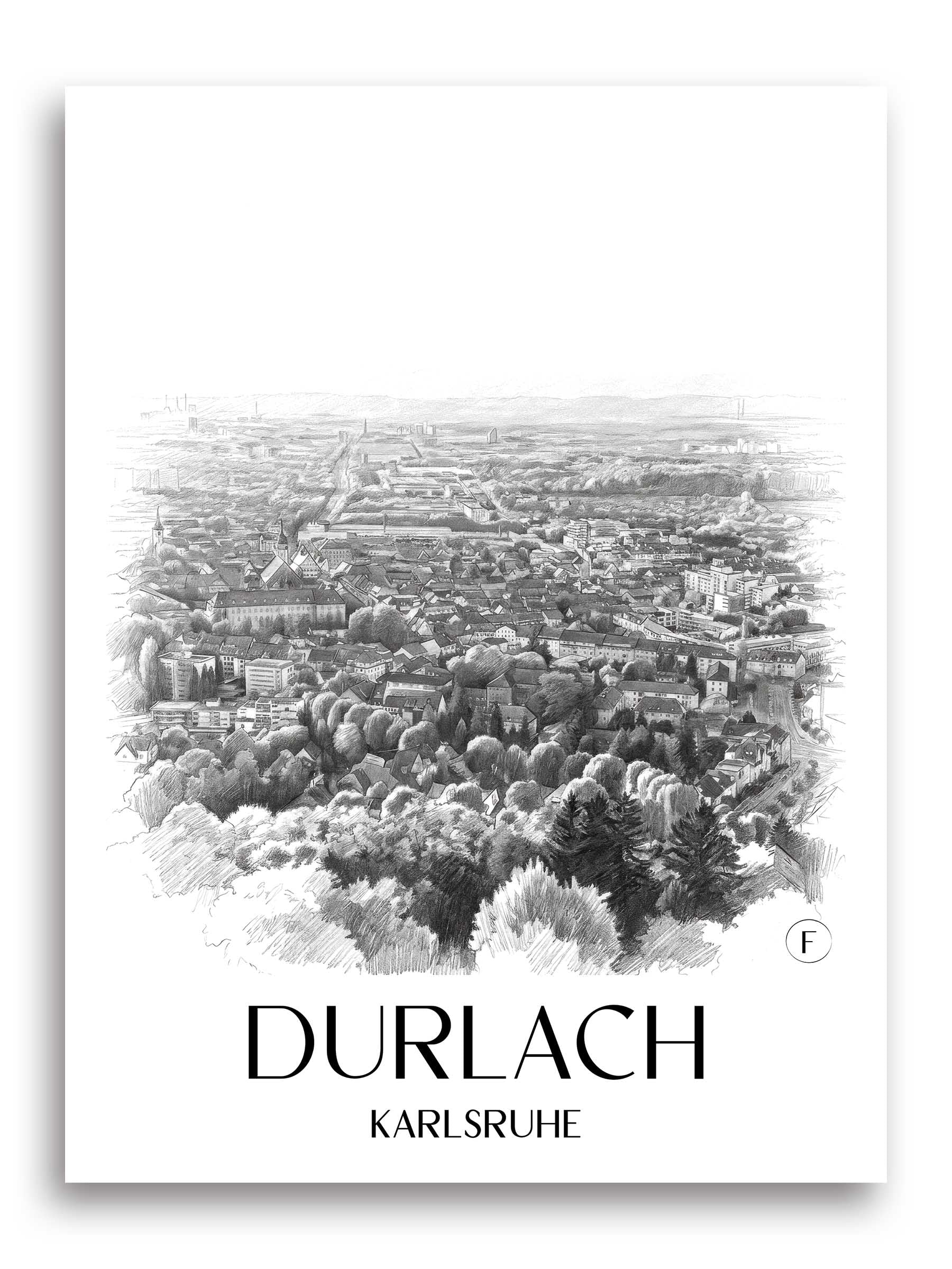 durlach--karlsruhe-deutschland-poster-bleistift-zeichnung-drawing