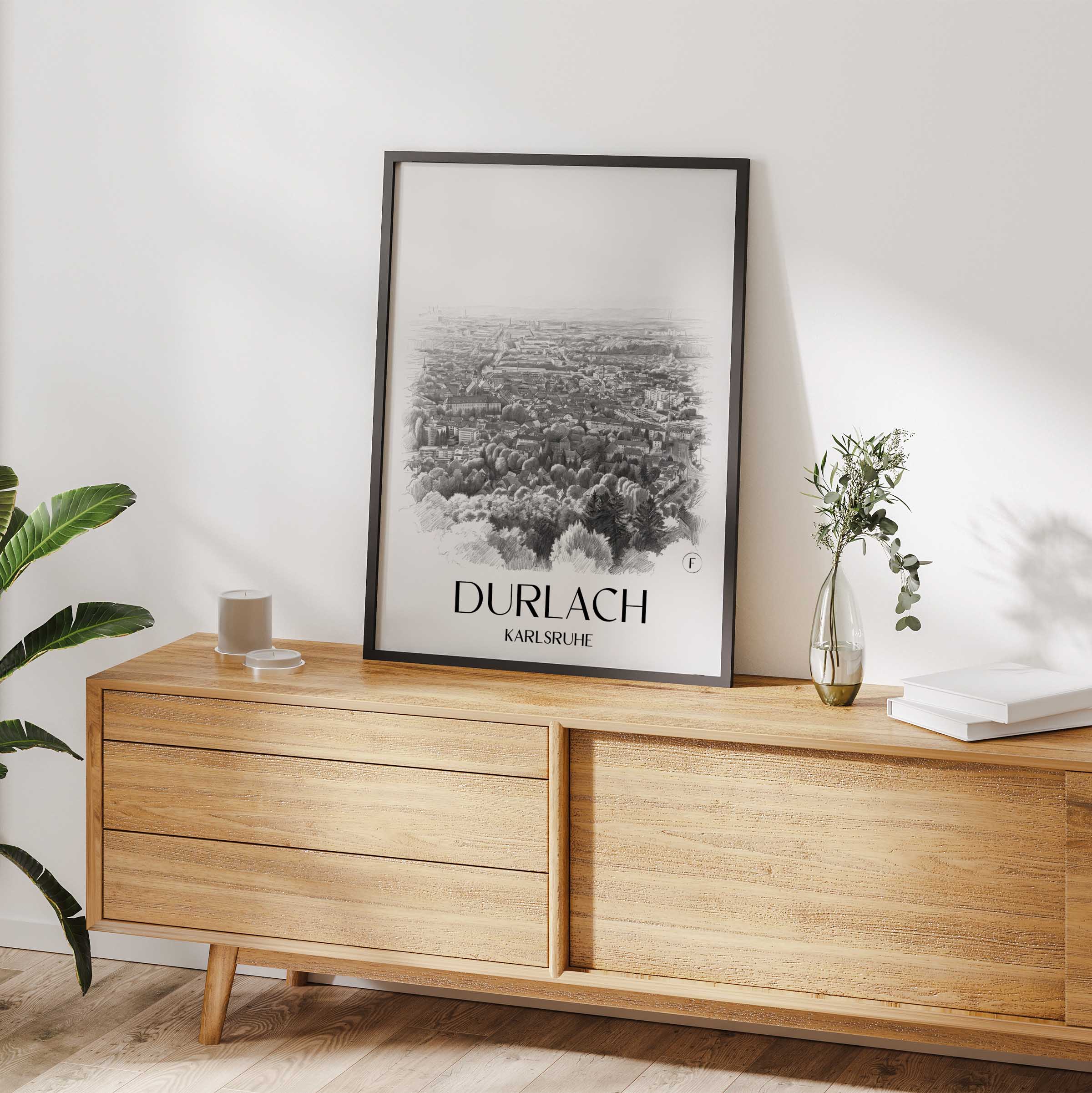 durlach--karlsruhe-deutschland-poster-bleistift-zeichnung-drawing