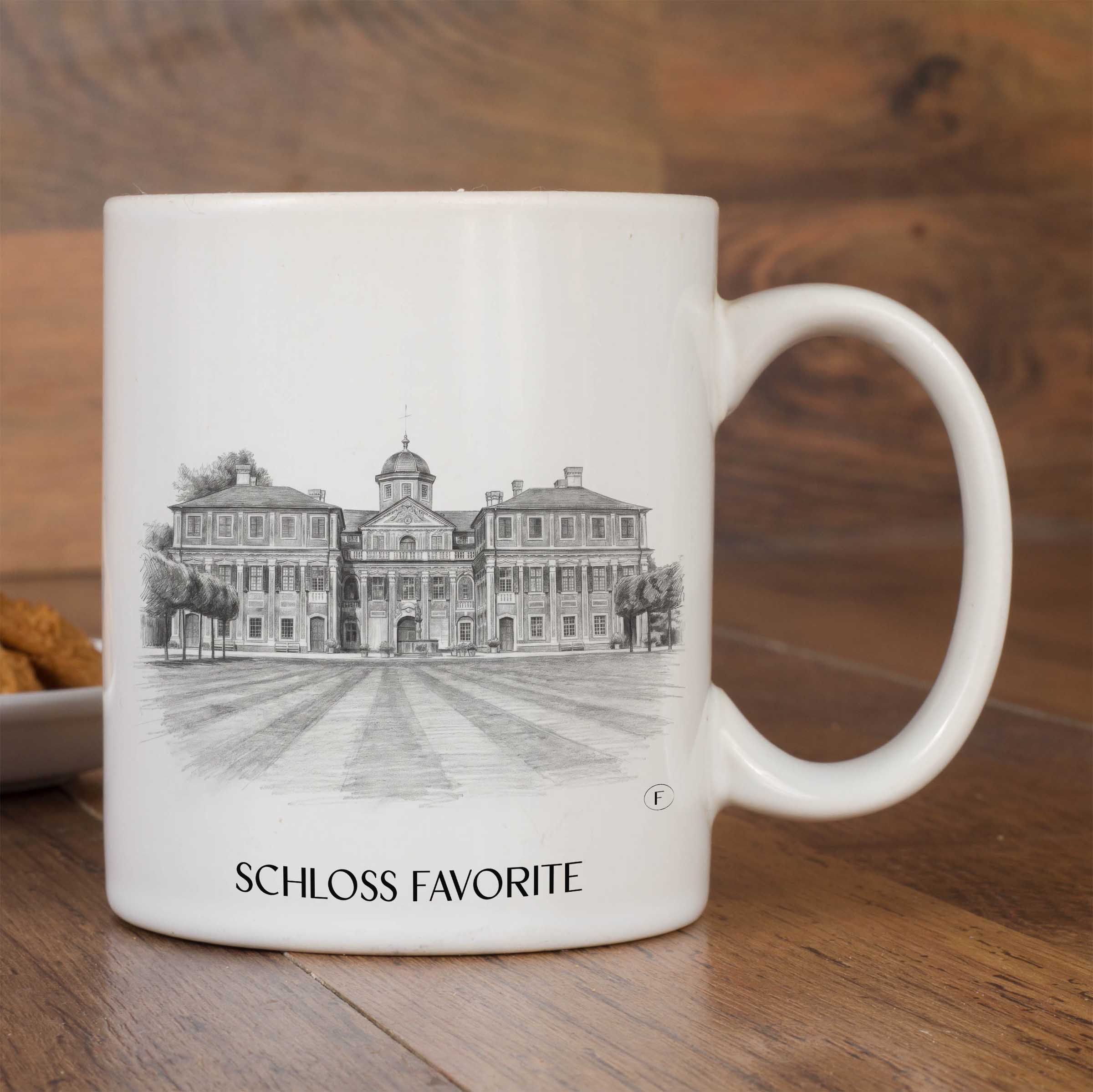 schloss-favorite-rastatt-deutschland-kaffeebecher-bleistift-zeichnung-drawing