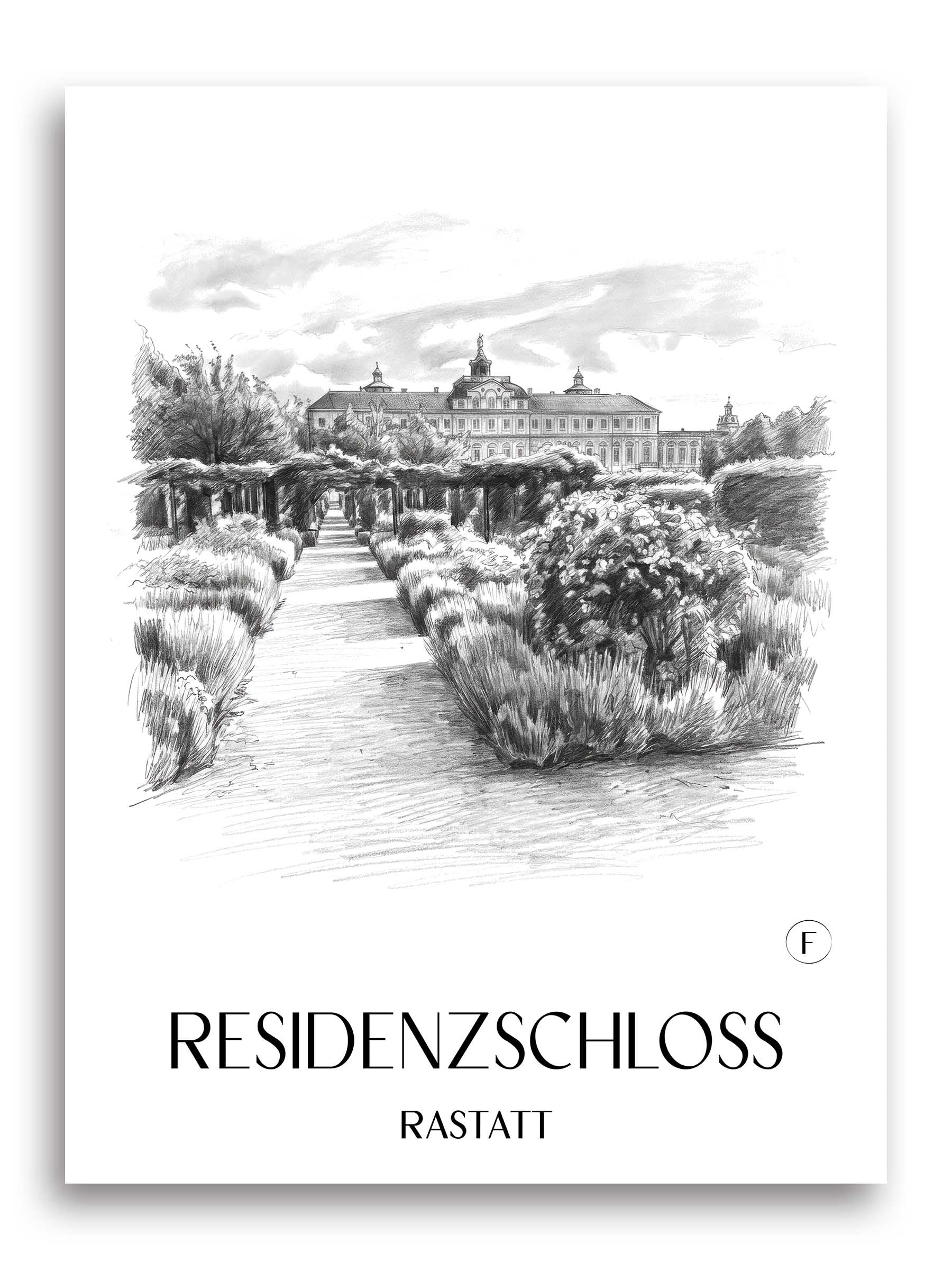 residenzschloss-rastatt-deutschland-poster-bleistift-zeichnung-drawing