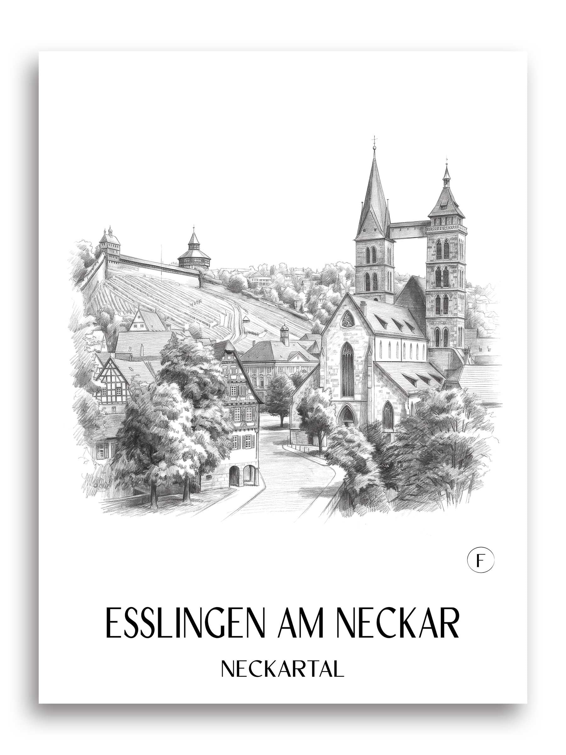 esslingen-am-neckar-neckartal-deutschland-poster-bleistift-zeichnung-drawing