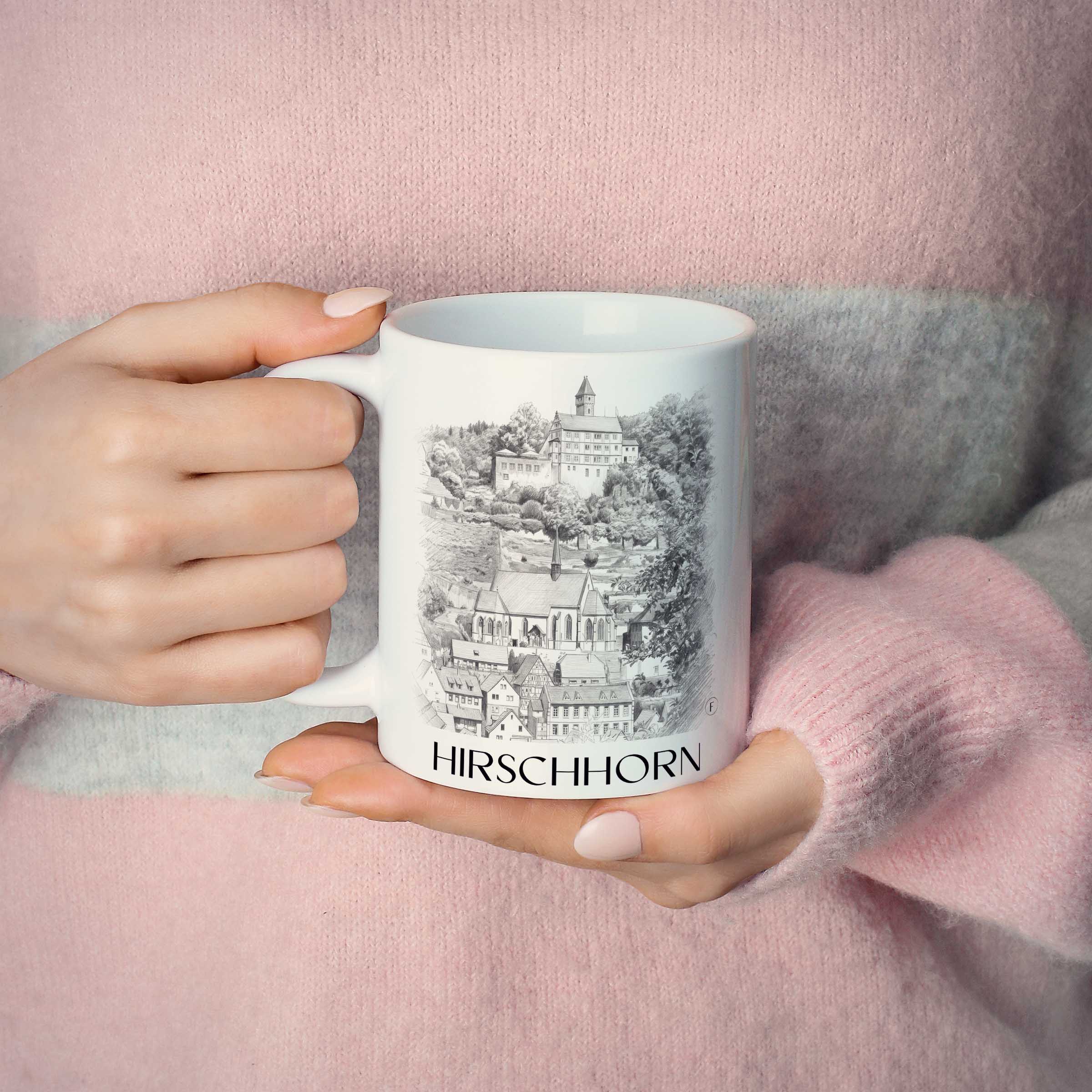 hirschhorn-odenwald-deutschland-kaffeebecher-bleistift-zeichnung-drawing