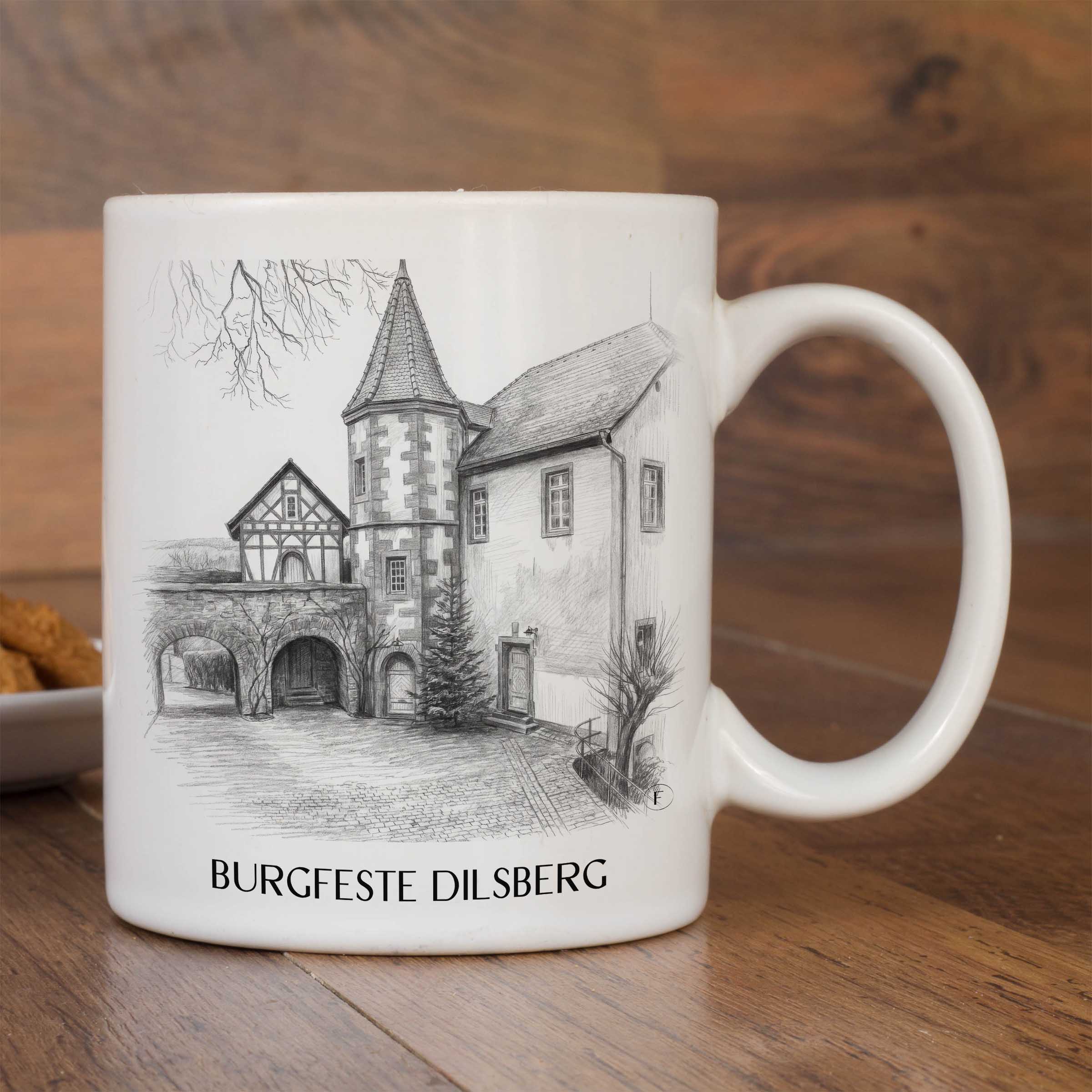 burgfeste-dilsberg-neckargmünd-deutschland-kaffeebecher-bleistift-zeichnung-drawing