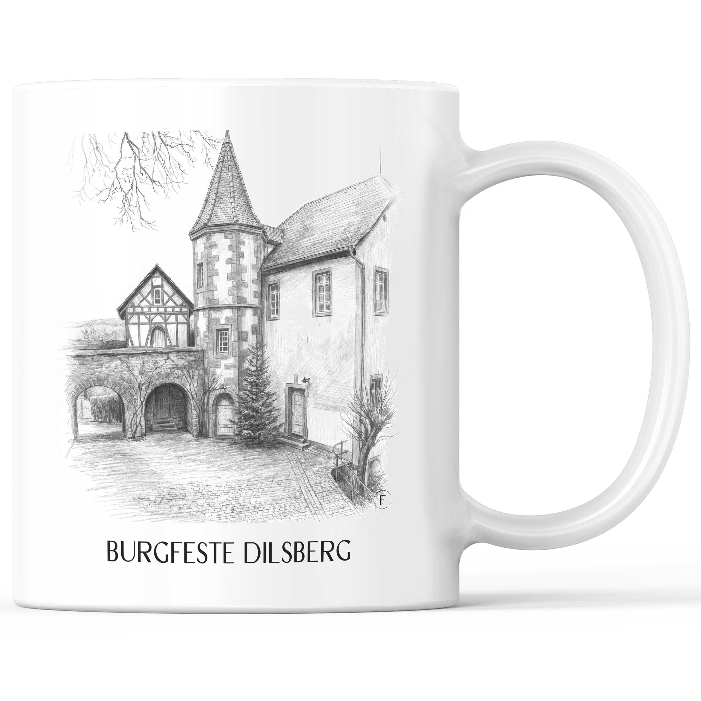 burgfeste-dilsberg-neckargmünd-deutschland-kaffeebecher-bleistift-zeichnung-drawing
