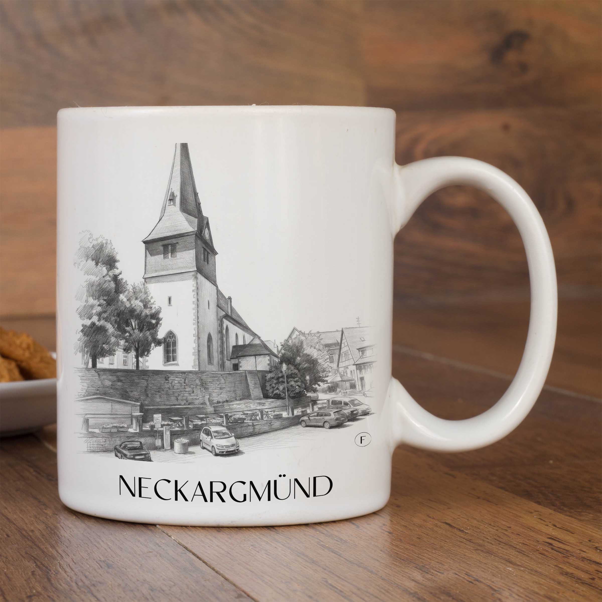 neckargmünd-neckartal-deutschland-kaffeebecher-bleistift-zeichnung-drawing