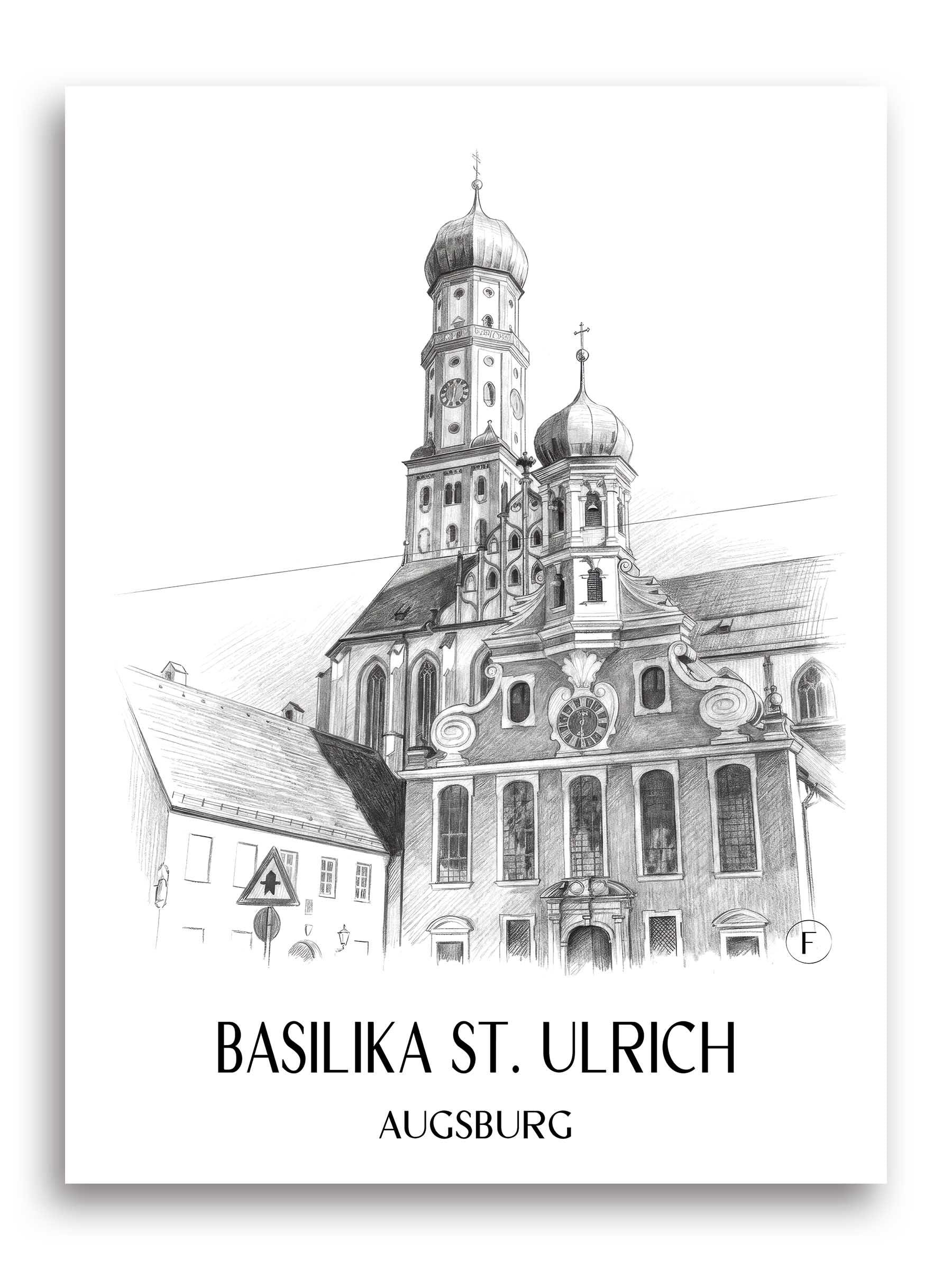 basilika-st.-ulrich-augsburg-deutschland-poster-bleistift-zeichnung-drawing