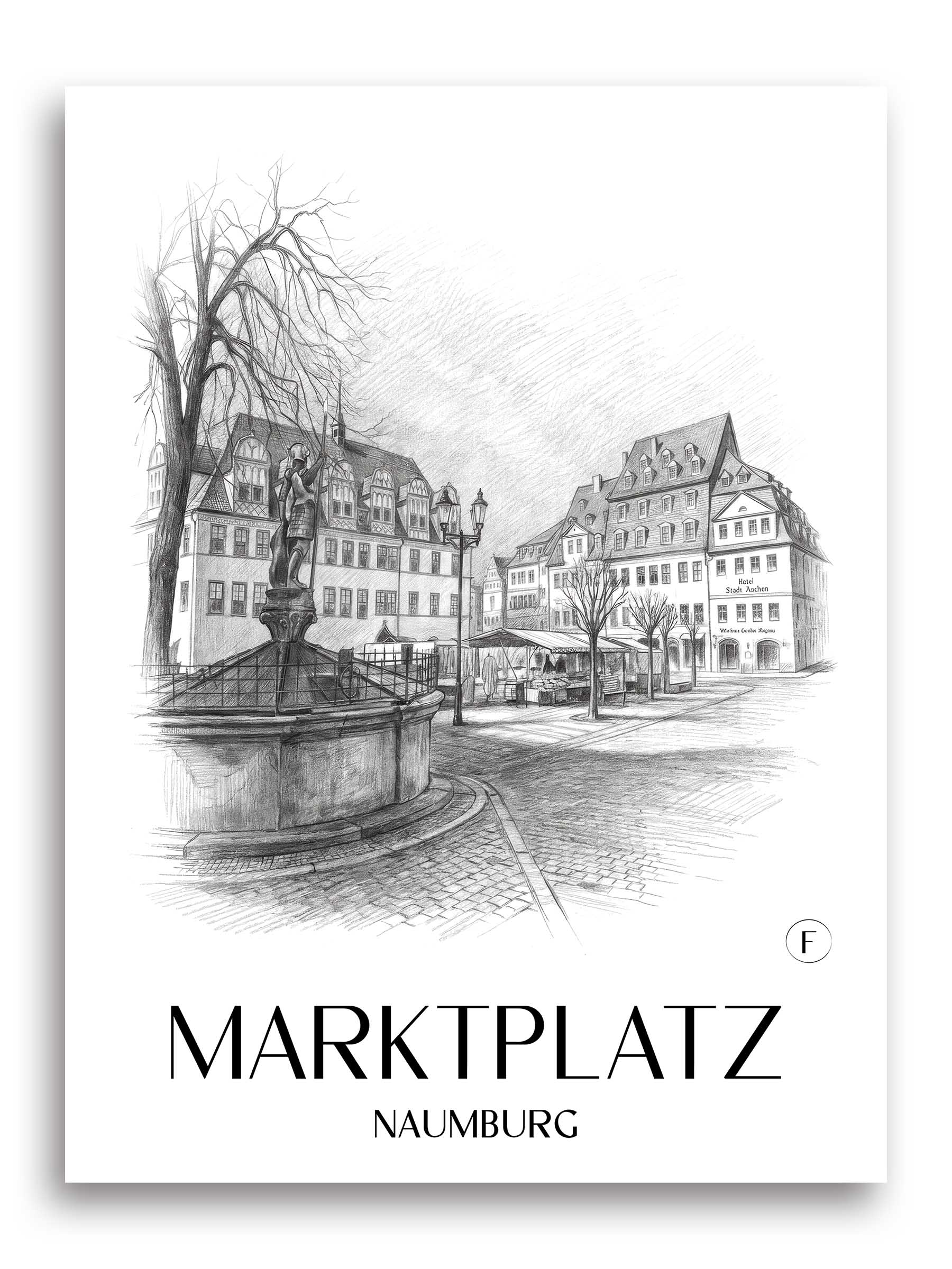 marktplatz-naumburg-deutschland-poster-bleistift-zeichnung-drawing