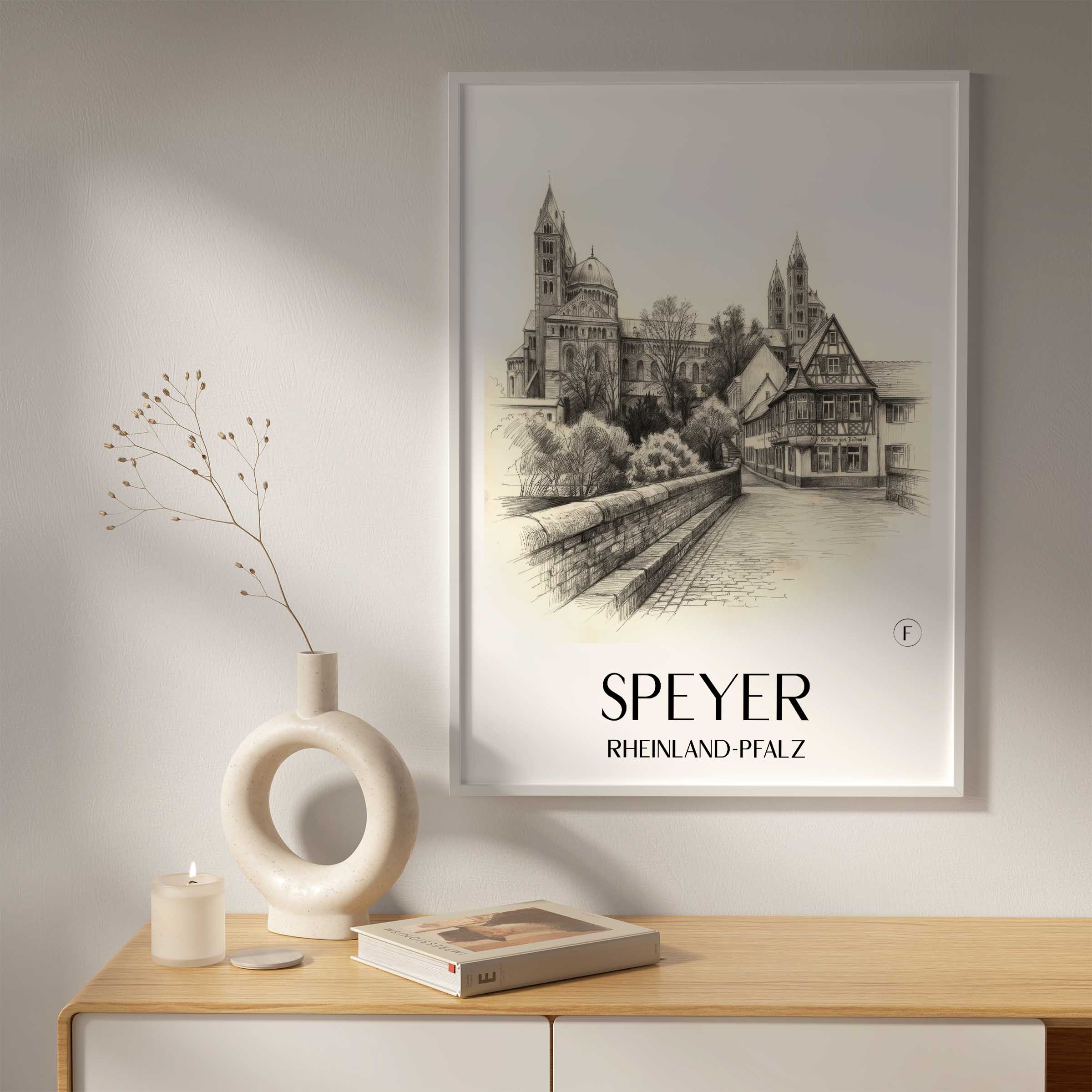 speyer-rheinland-pfalz-deutschland-poster-bleistift-zeichnung-drawing