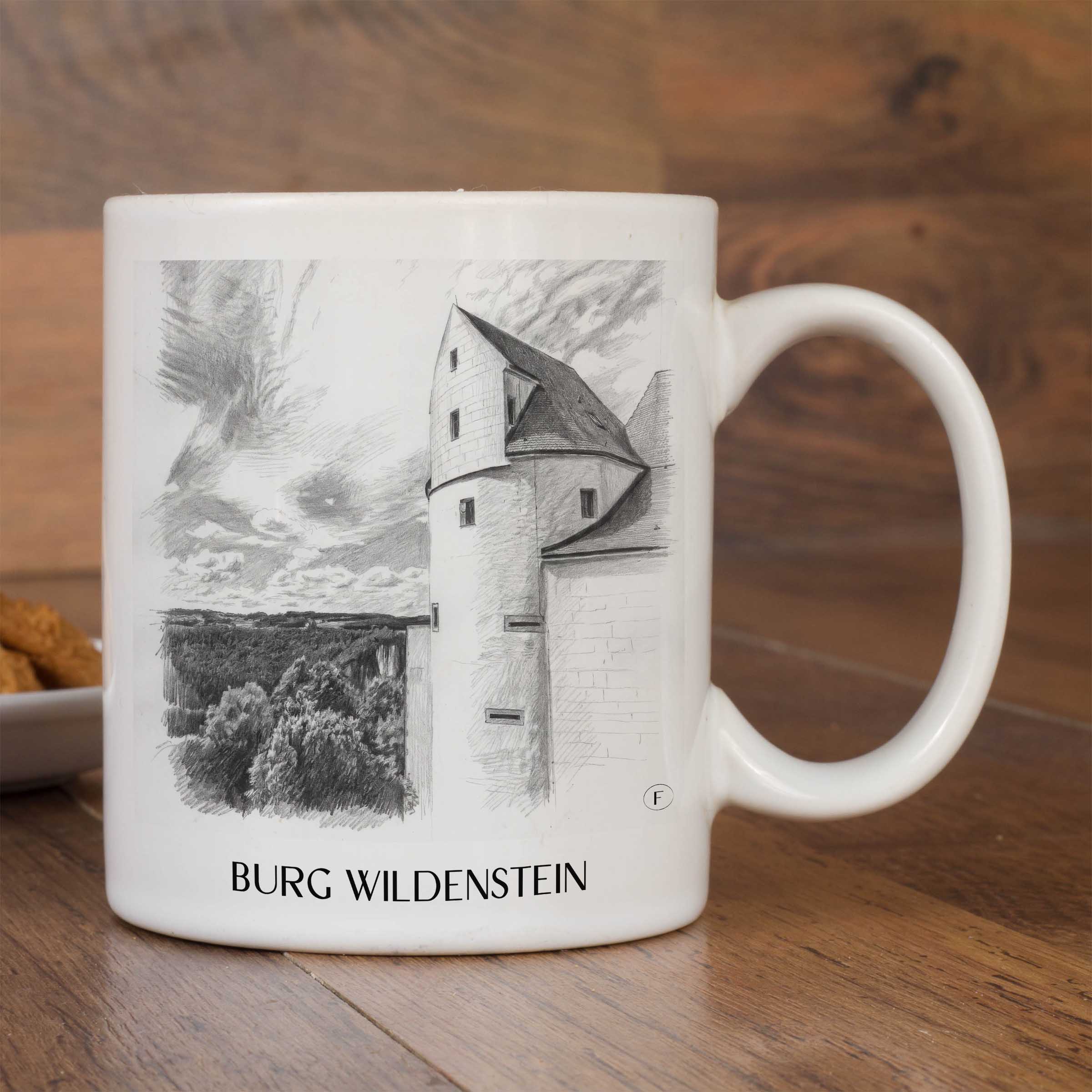 burg-wildenstein-schwäbische-alb-deutschland-kaffeebecher-bleistift-zeichnung-drawing