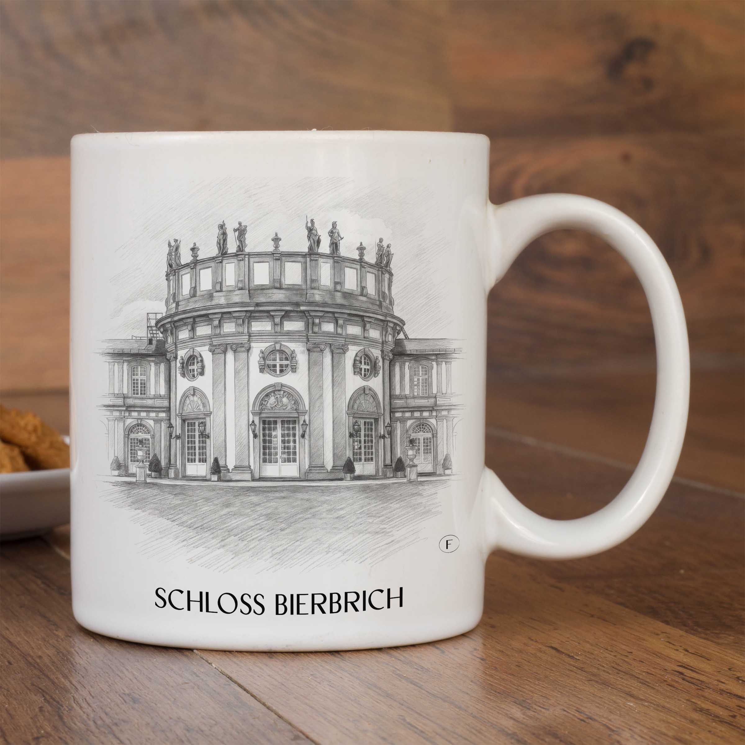 schloss-bierbrich-wiesbaden-deutschland-kaffeebecher-bleistift-zeichnung-drawing