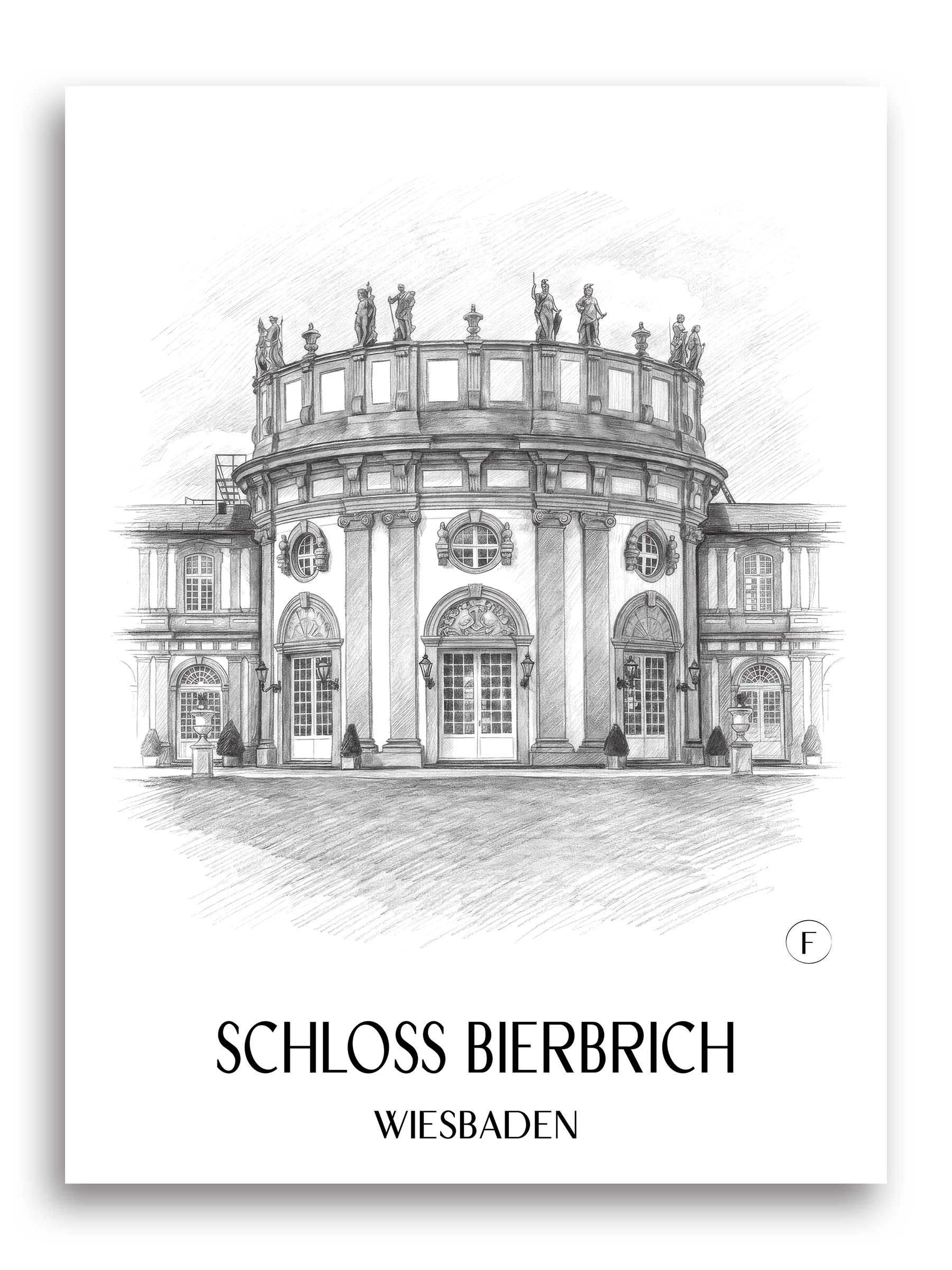 schloss-bierbrich-wiesbaden-deutschland-poster-bleistift-zeichnung-drawing