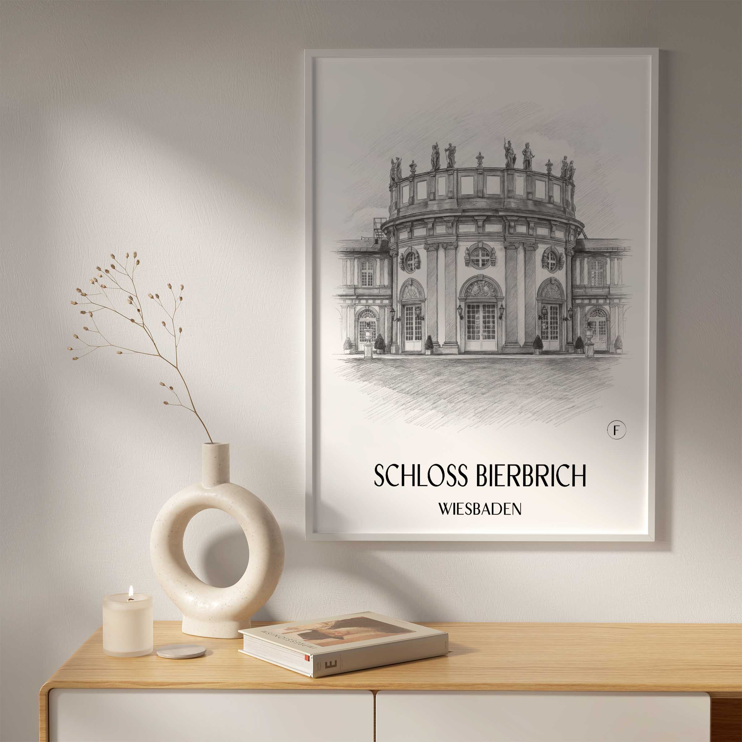 schloss-bierbrich-wiesbaden-deutschland-poster-bleistift-zeichnung-drawing