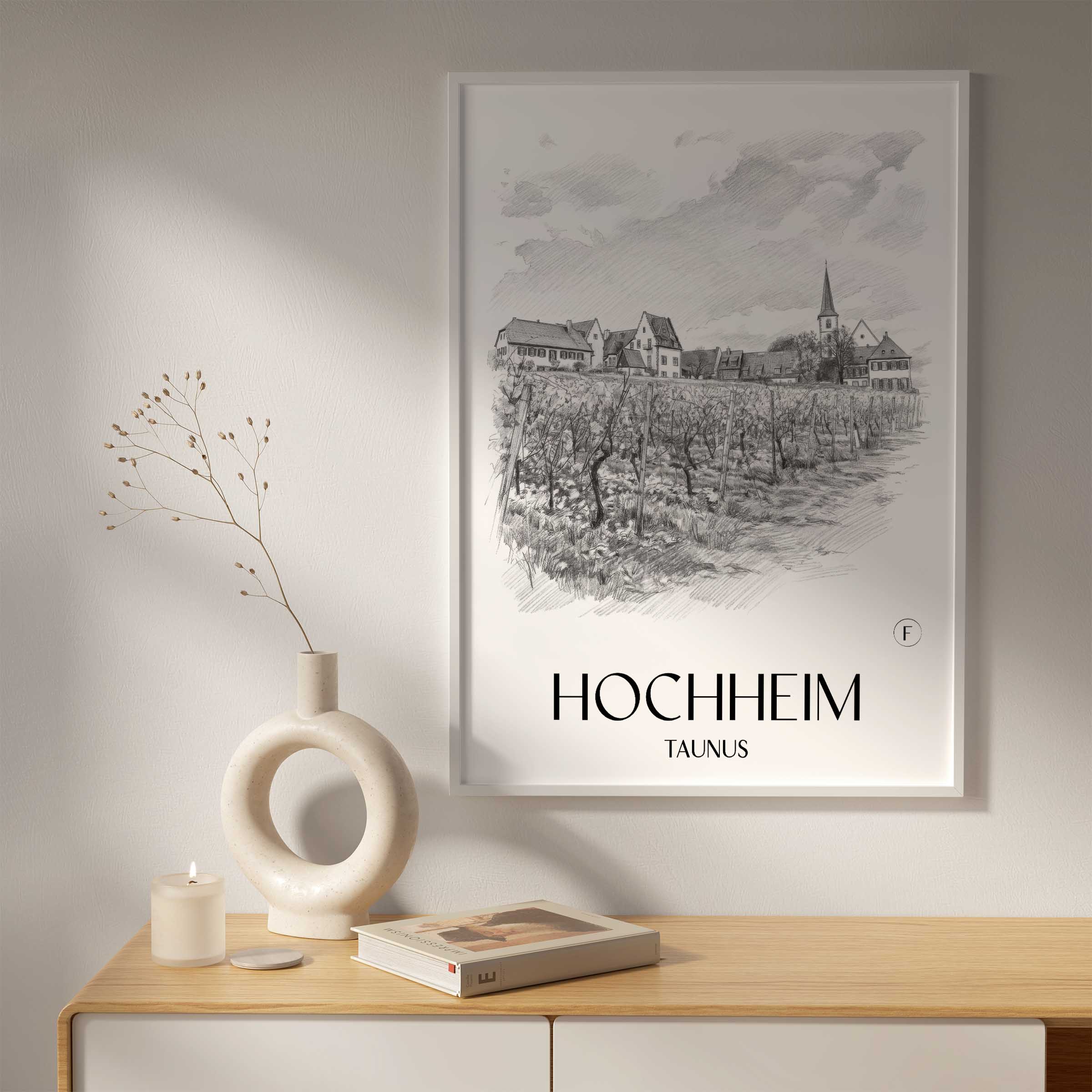 hochheim-taunus-deutschland-poster-bleistift-zeichnung-drawing