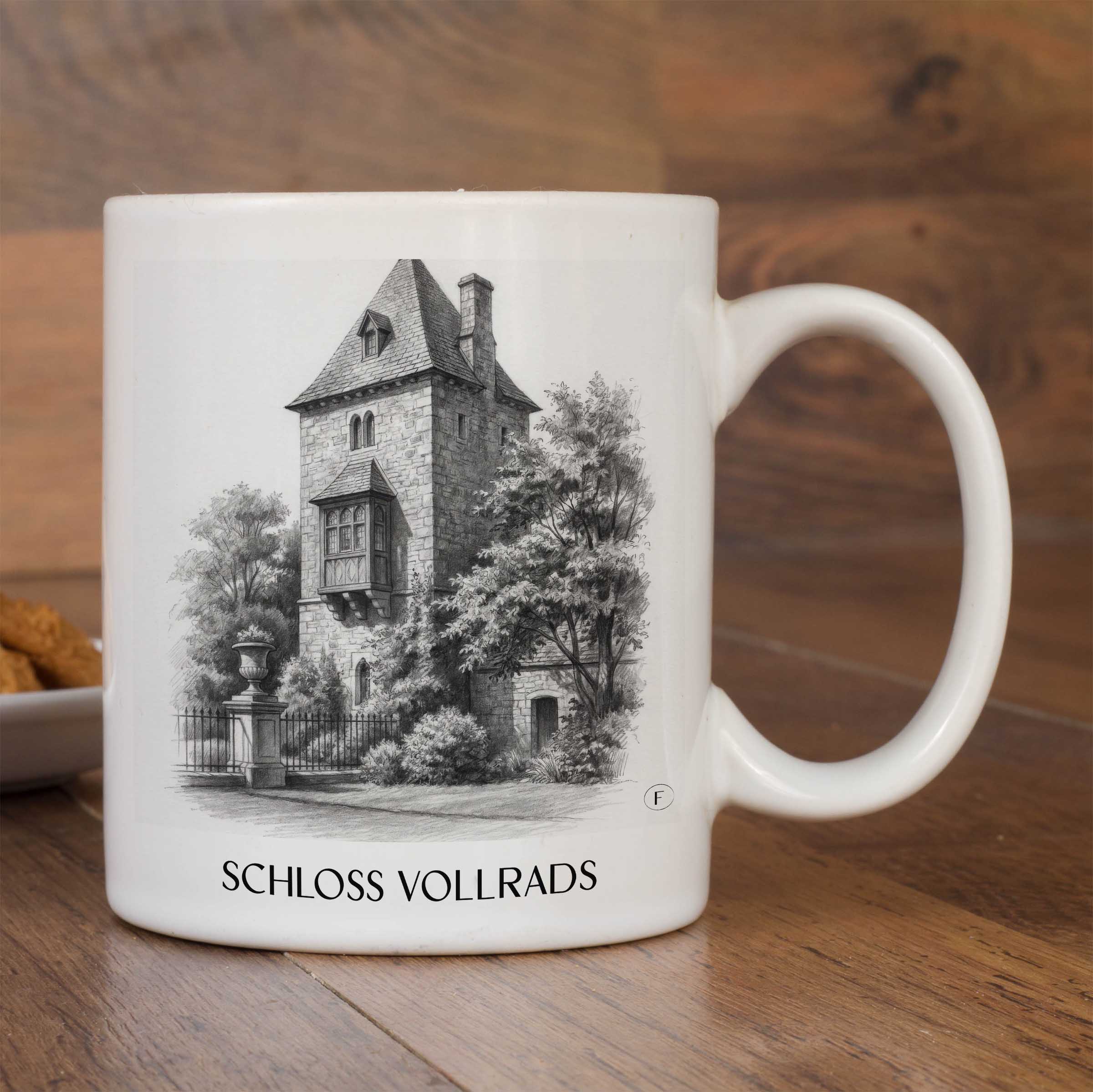 schloss-vollrads-rheingau-deutschland-kaffeebecher-bleistift-zeichnung-drawing