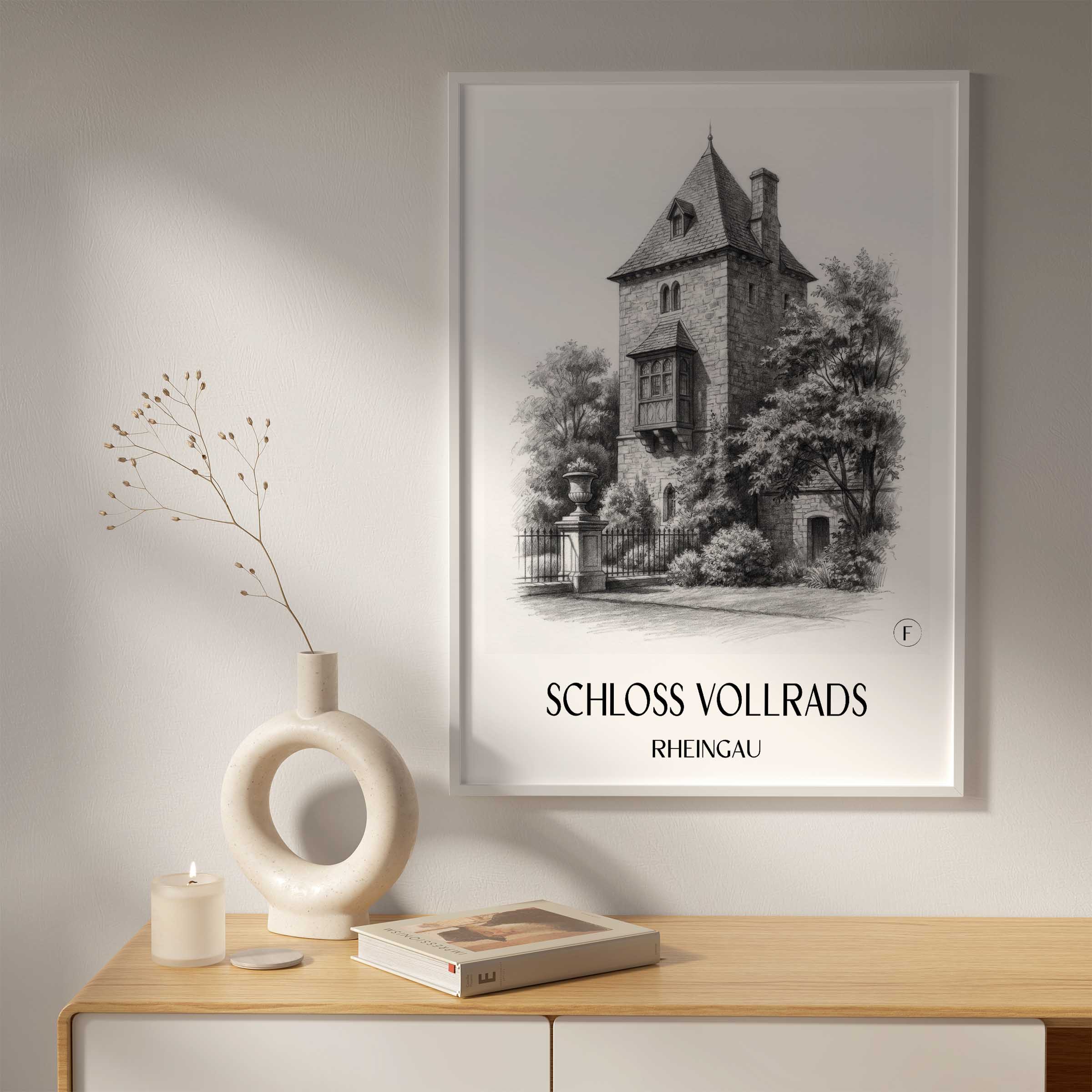 schloss-vollrads-rheingau-deutschland-poster-bleistift-zeichnung-drawing