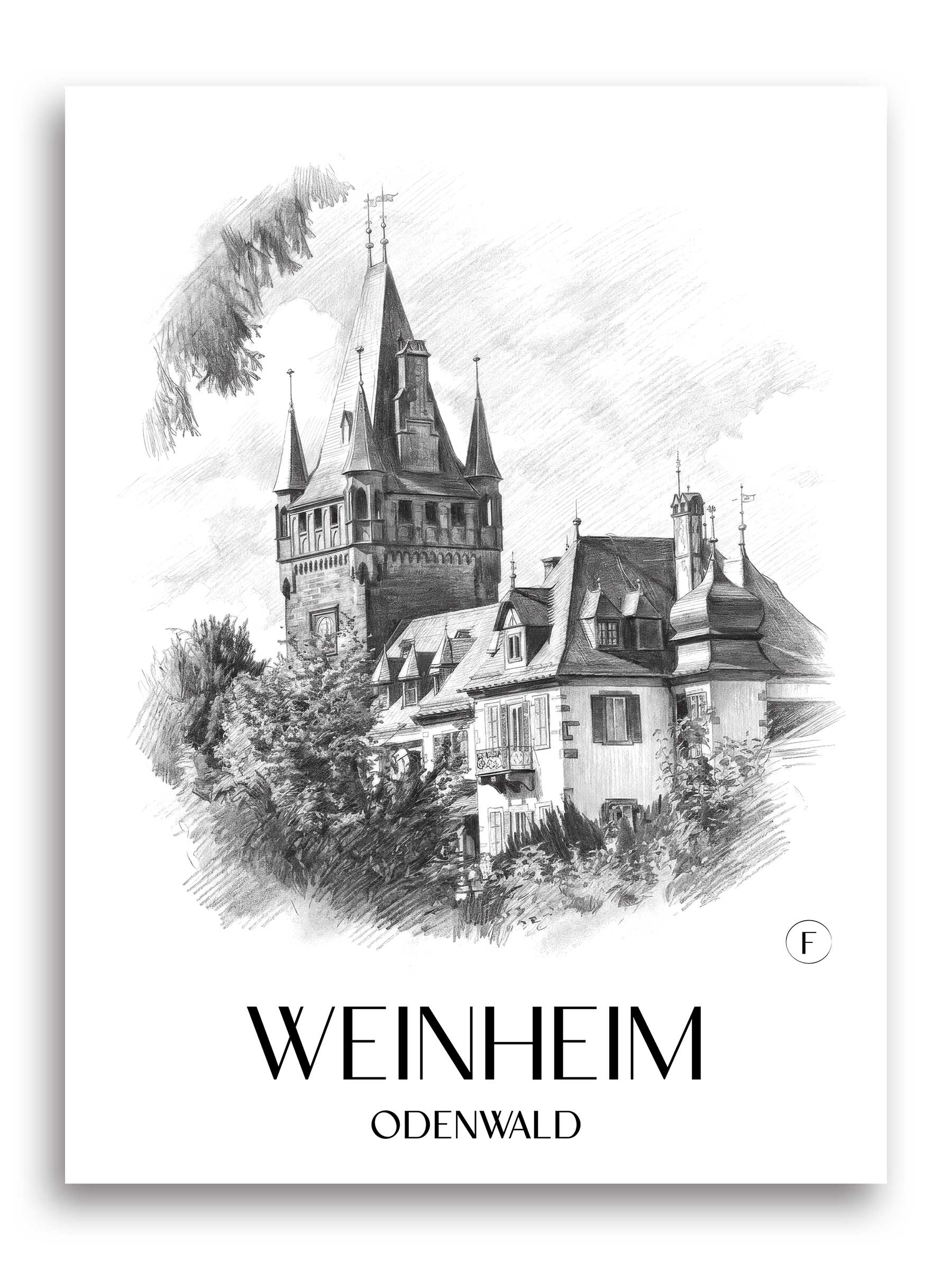weinheim-odenwald-deutschland-poster-bleistift-zeichnung-drawing