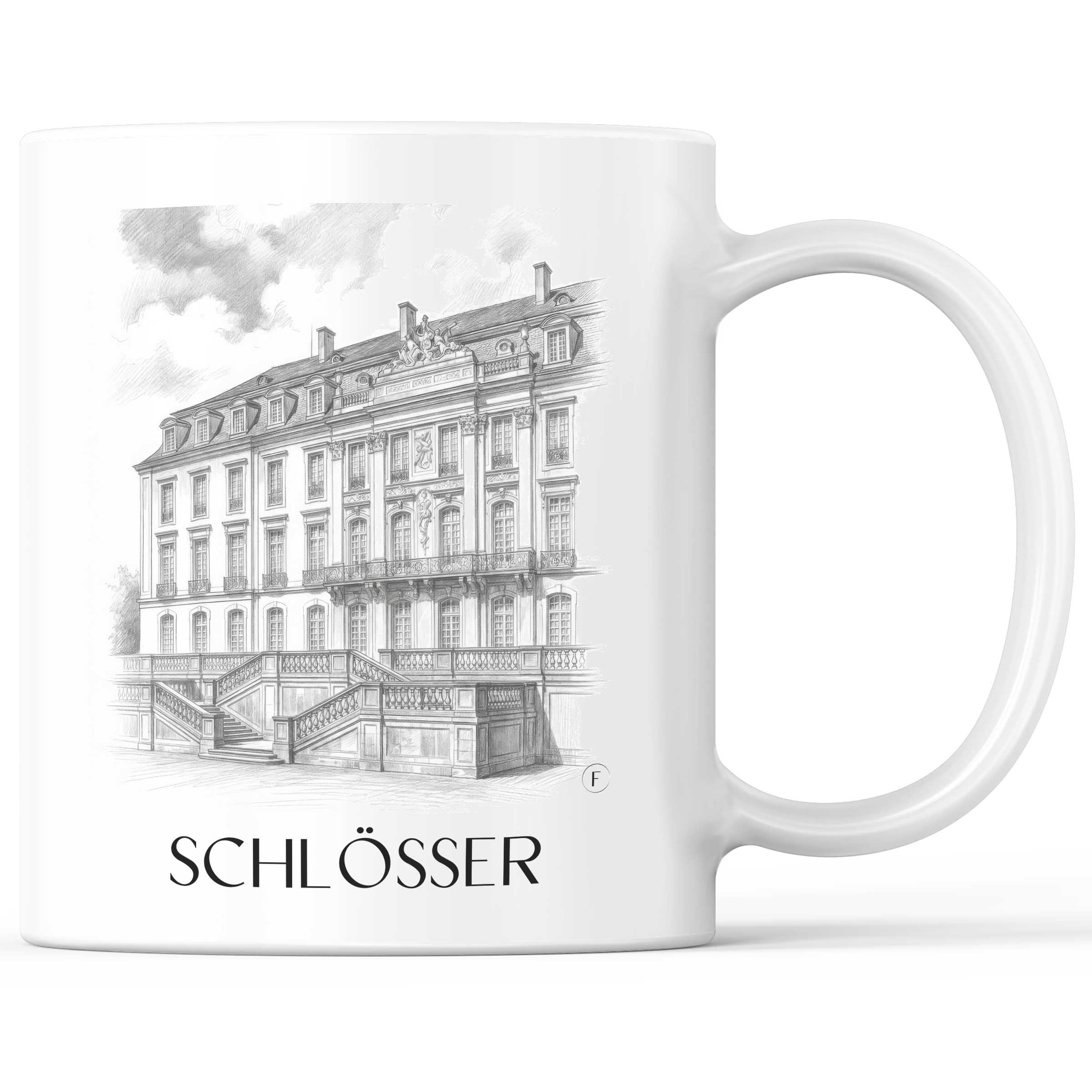 schlösser-brühl-deutschland-kaffeebecher-bleistift-zeichnung-drawing