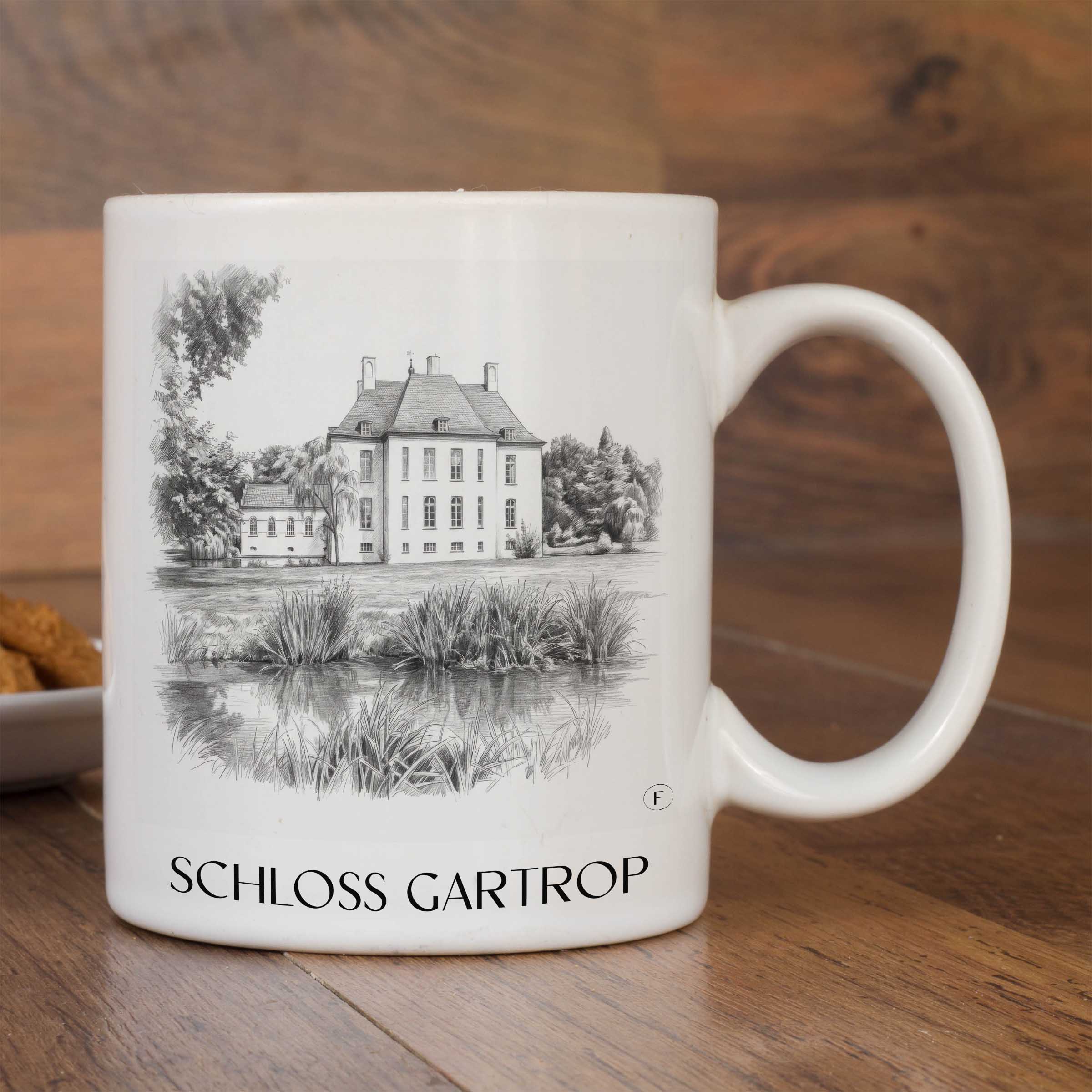 schloss-gartrop-niederrhein-deutschland-kaffeebecher-bleistift-zeichnung-drawing