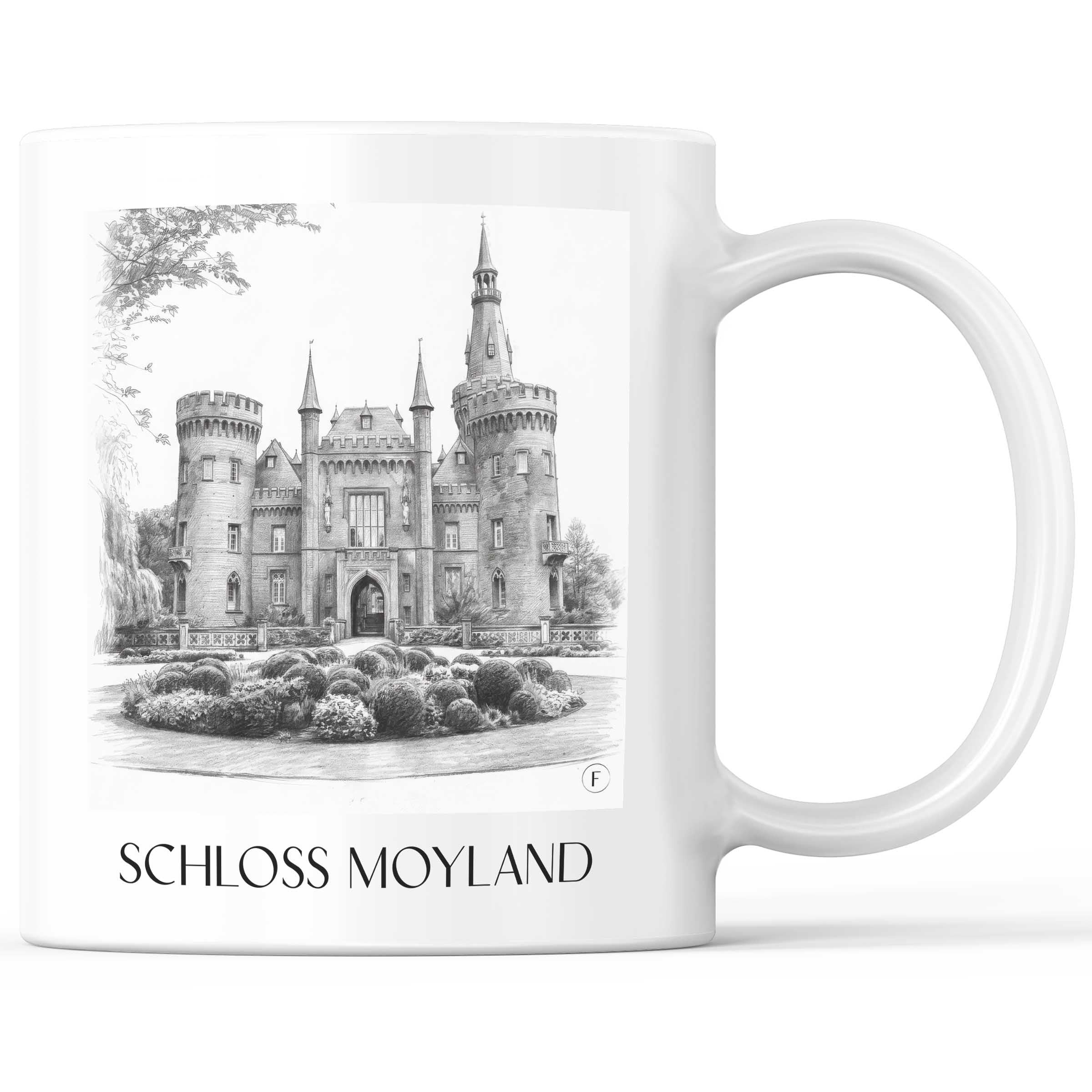schloss-moyland-niederrhein-deutschland-kaffeebecher-bleistift-zeichnung-drawing