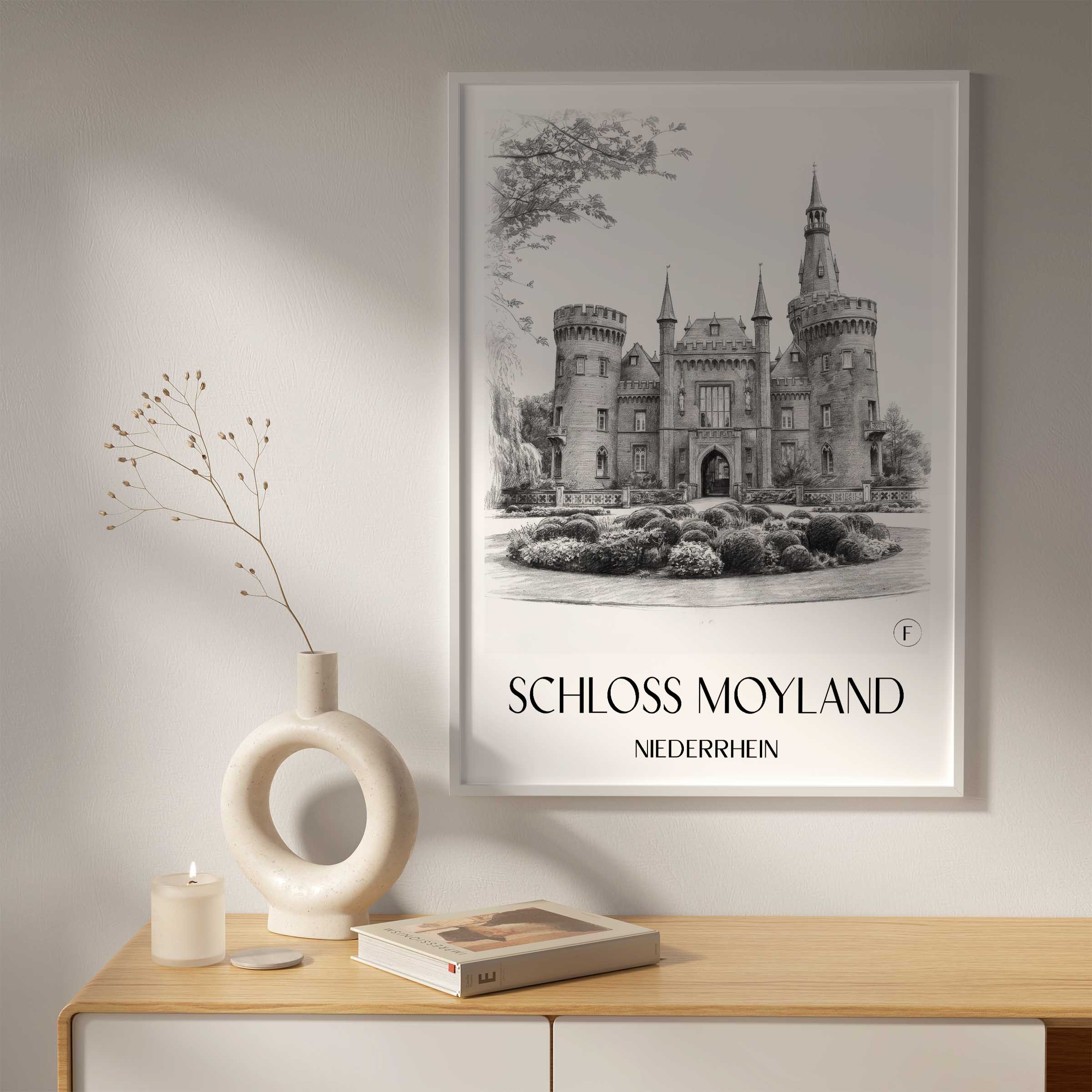 schloss-moyland-niederrhein-deutschland-poster-bleistift-zeichnung-drawing