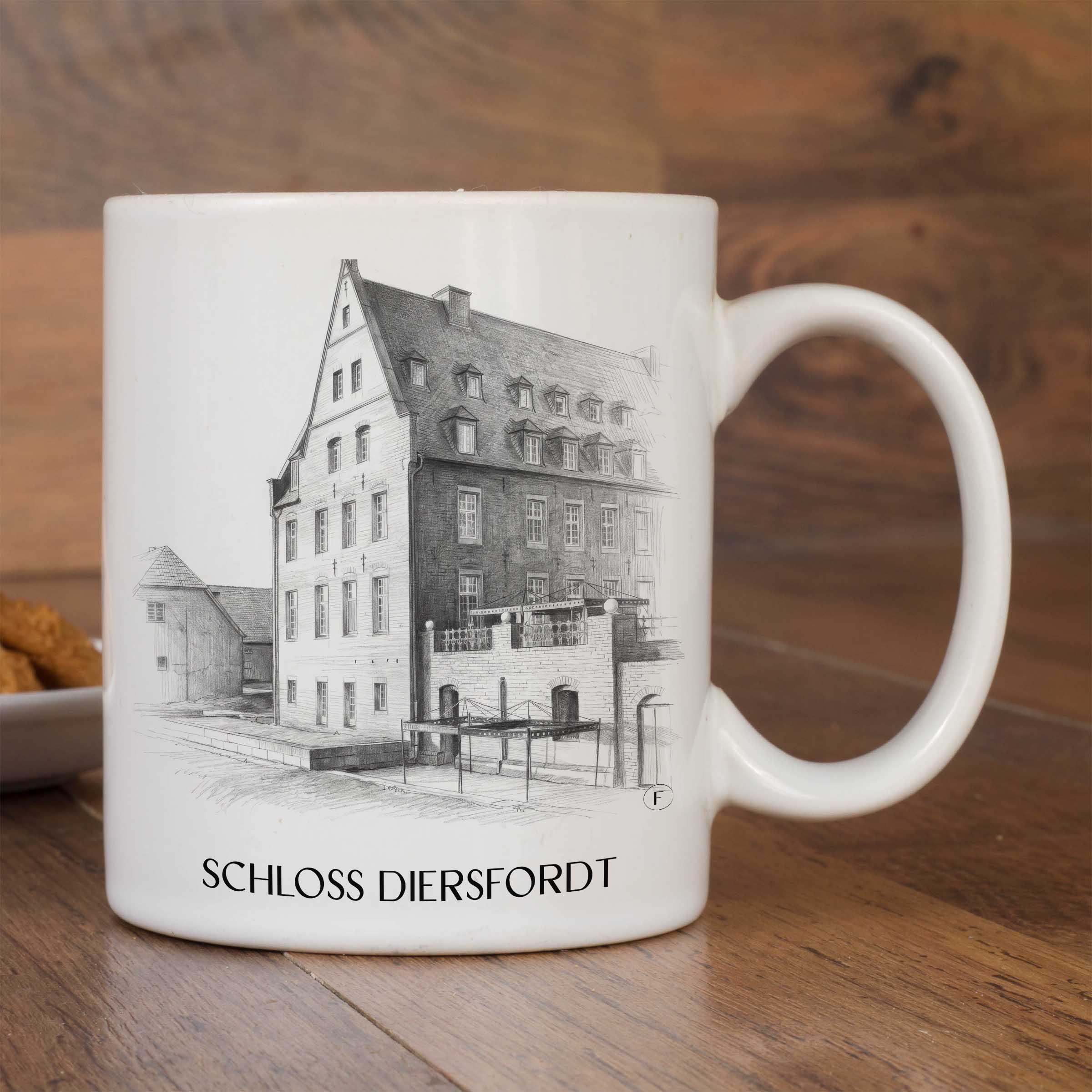 schloss-diersfordt-wesel-deutschland-kaffeebecher-bleistift-zeichnung-drawing