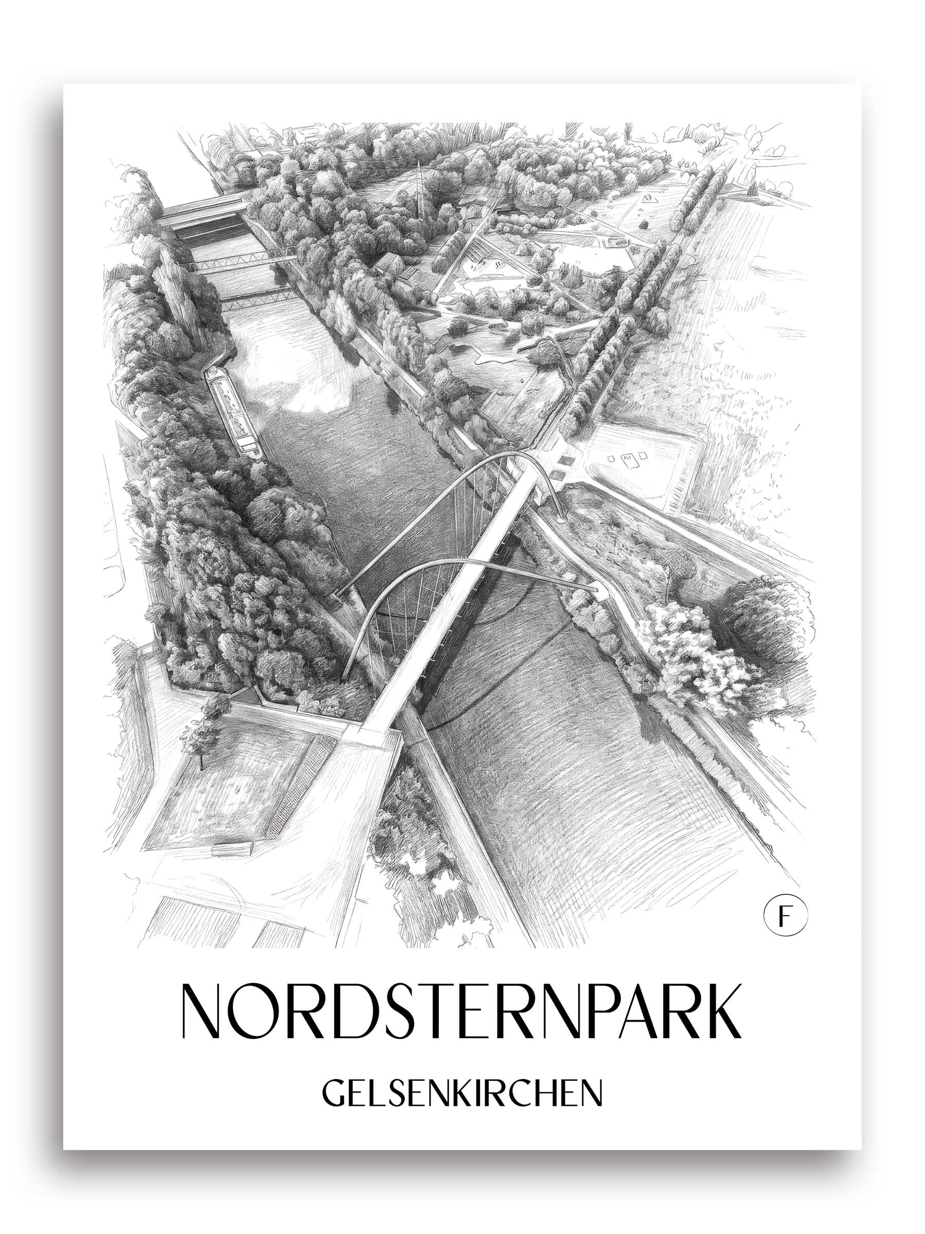 nordsternpark-gelsenkirchen-deutschland-poster-bleistift-zeichnung-drawing