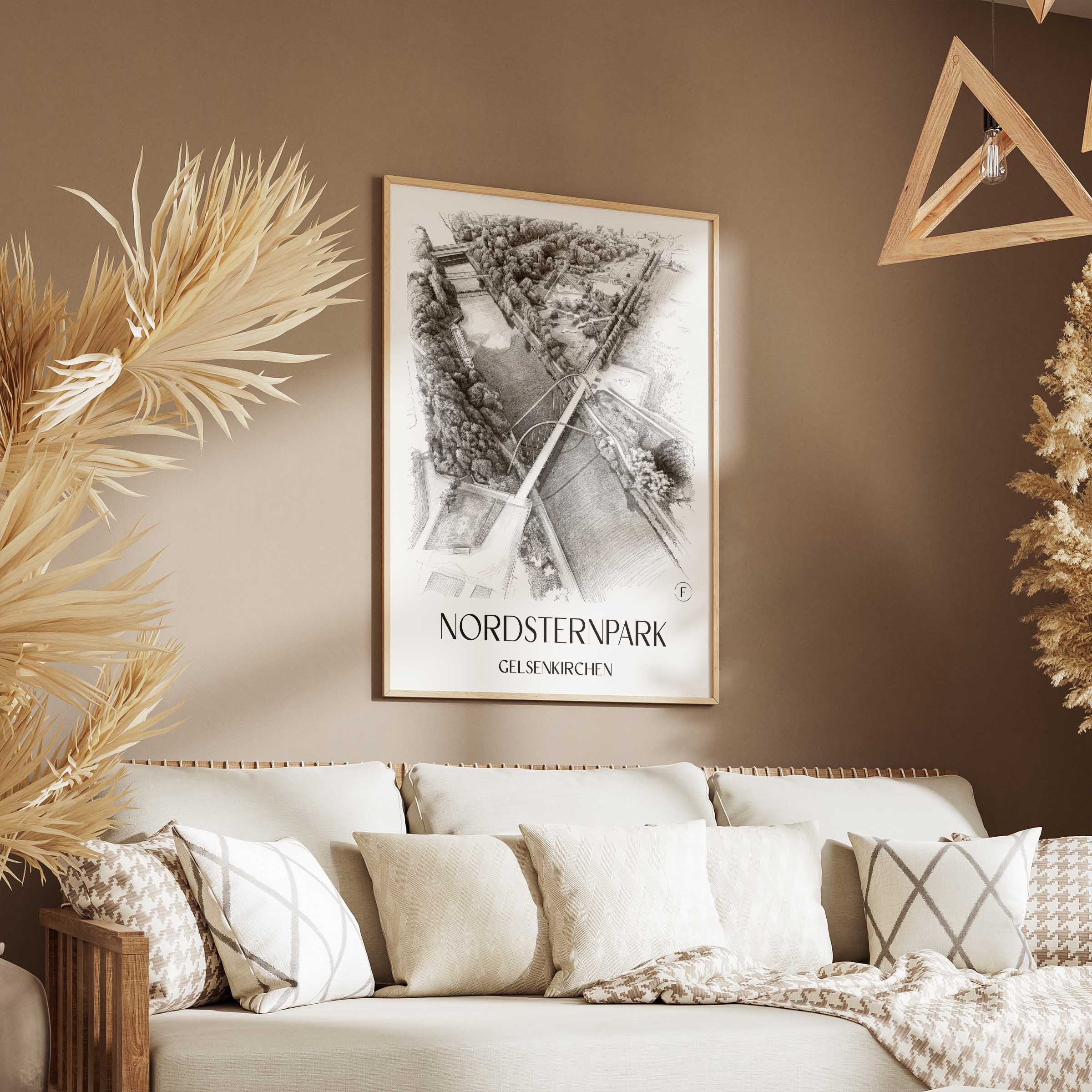 nordsternpark-gelsenkirchen-deutschland-poster-bleistift-zeichnung-drawing