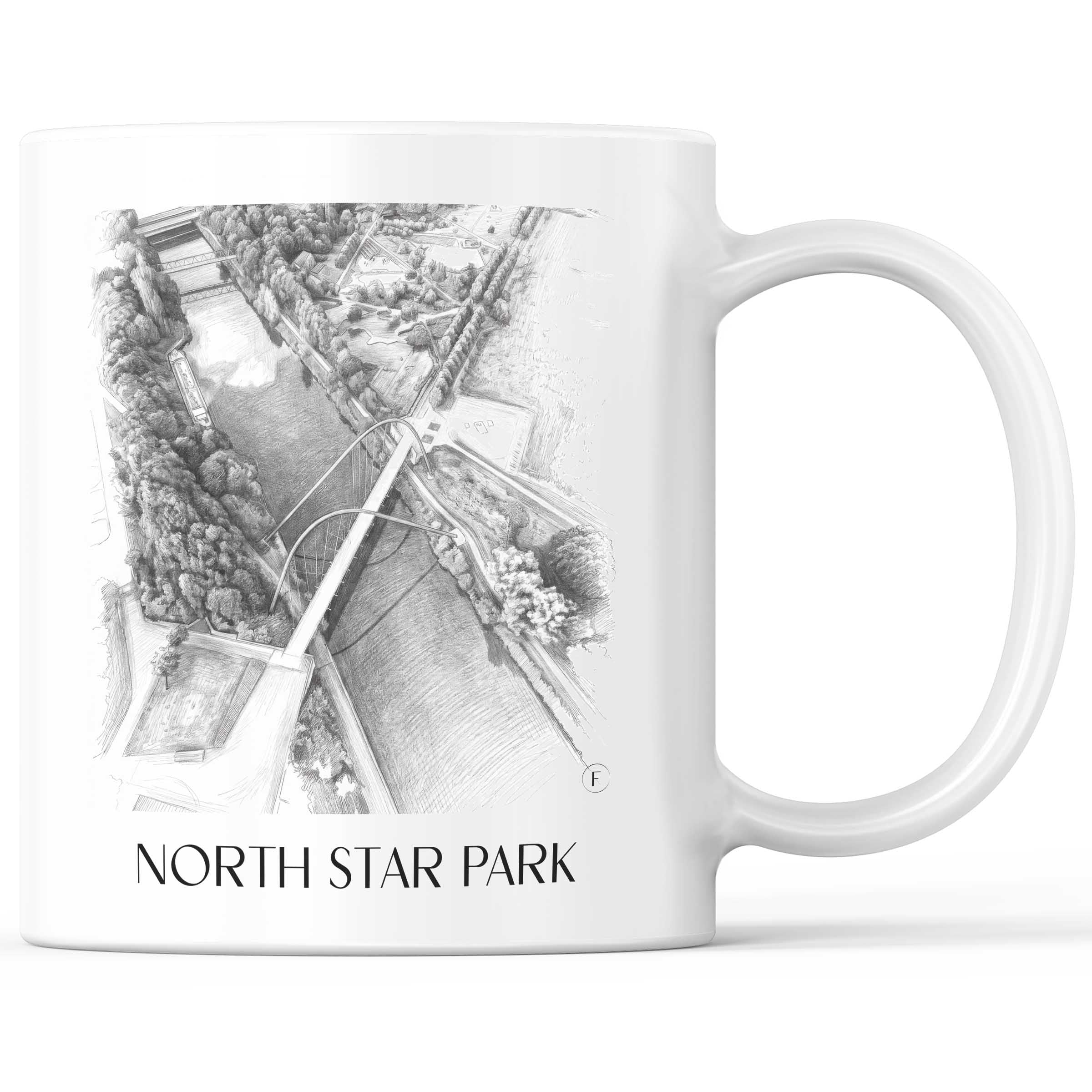 Nordsternpark Kaffeebecher - Gelsenkirchen - Deutschland Becher - Kaffeetasse im Zeichnung Stil